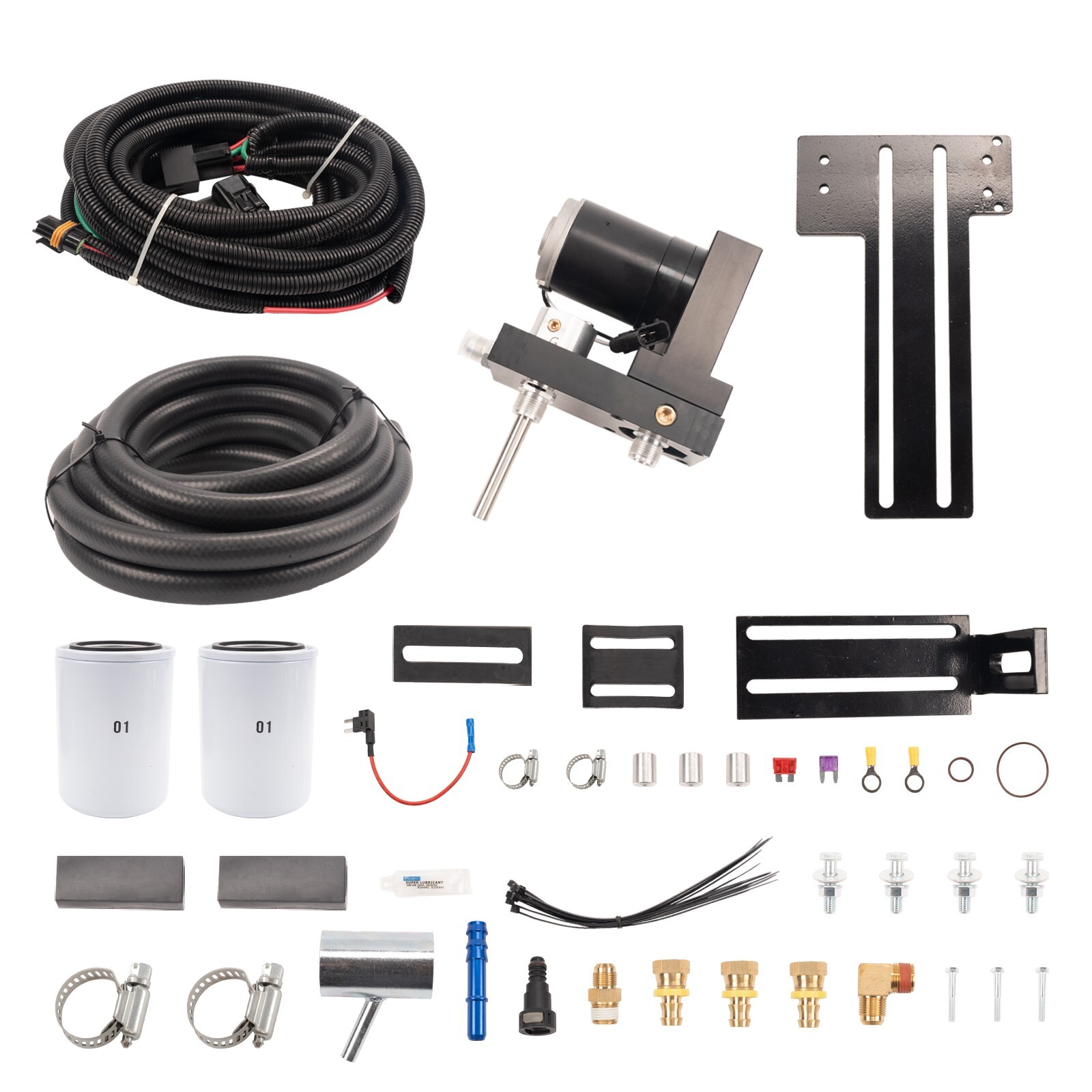 Fuel Lift Pump System Kit Fits Chevy GMC 2001-2010 Duramax V8 6.6L Diesel 100GPH