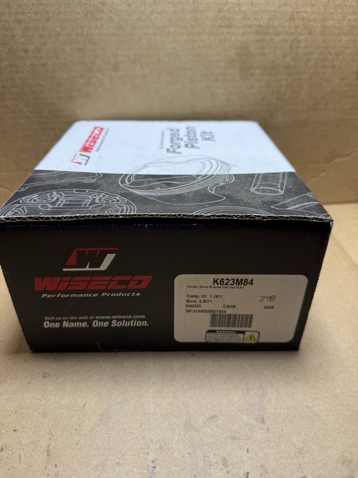 Wiseco K623M84 Forged Piston Kit 84mm Honda Acura B20 B-Series VTEC 10.5:1