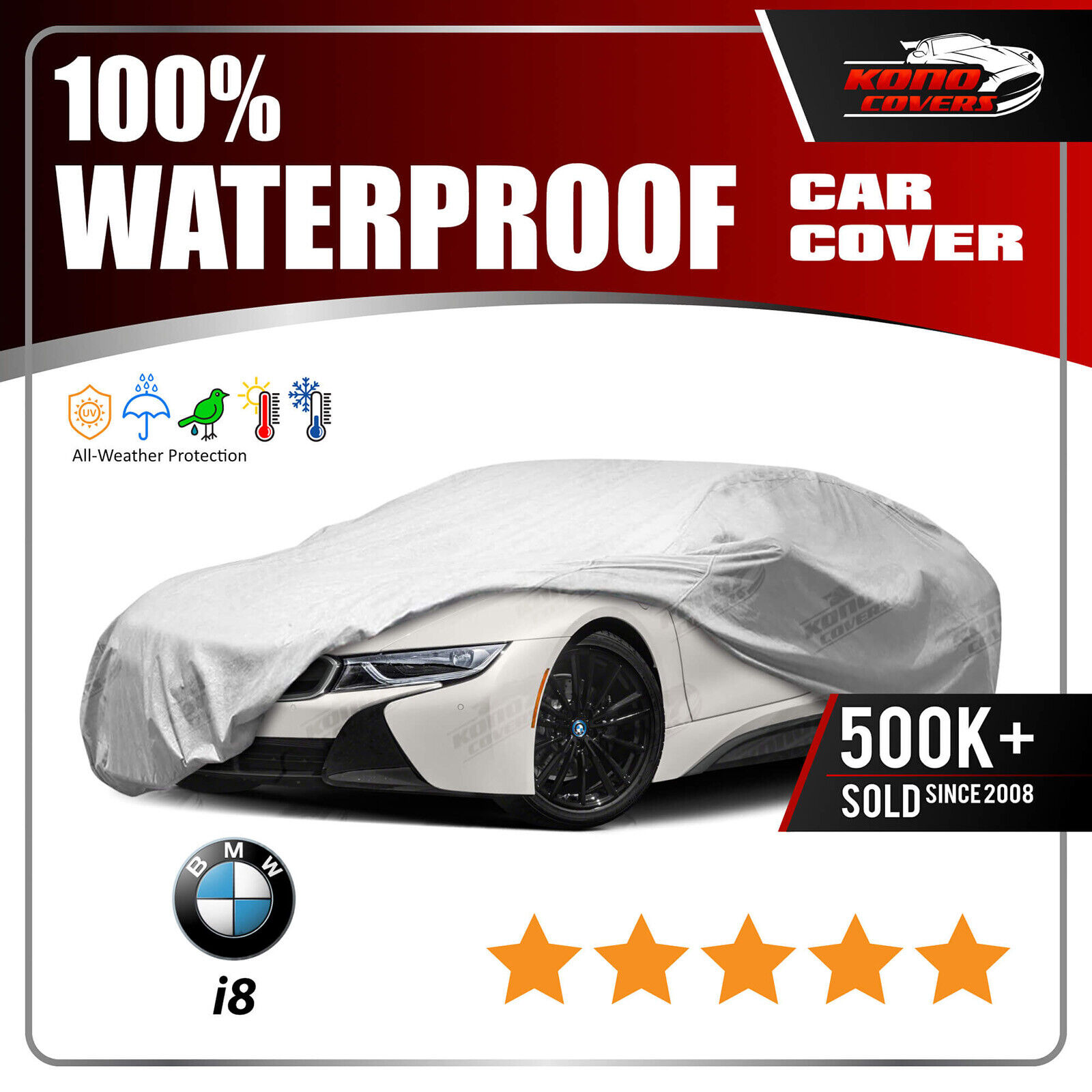 [BMW i8] CAR COVER - Ultimate Full Custom-Fit 100% All Weather Protection