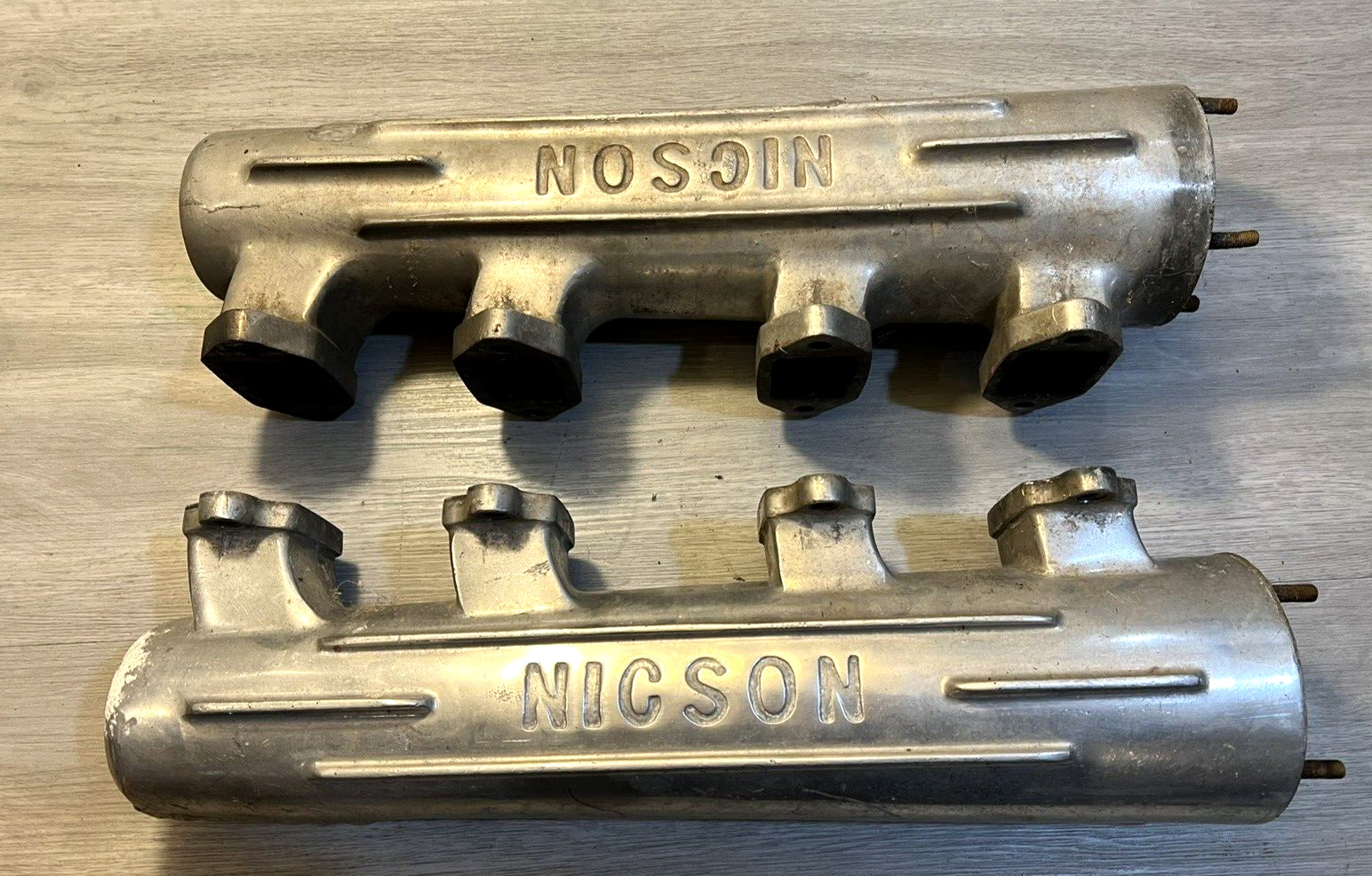 Vintage Nicson marine exhaust logs exhaust manifold Ford FE 427 390 Vintage Nicson marine exhaust logs exhaust manifold Ford FE 427 390