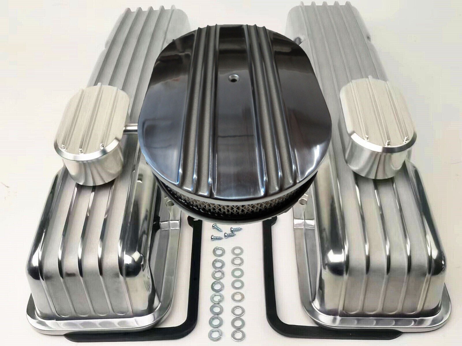 Nostalgic Chevy SBC Short Polish Fin 12\