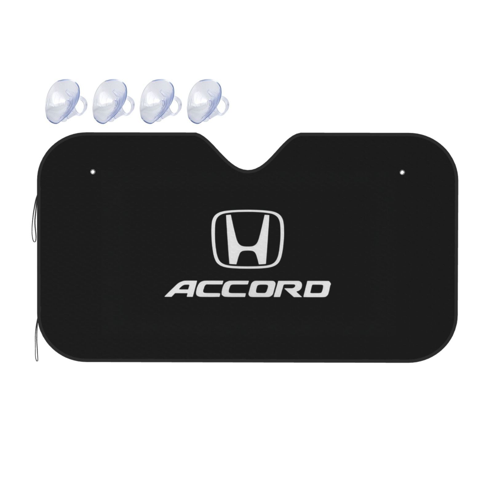 Honda Accord Car Size M Windshield Front Window Sun Shade Cover Visor UV Black Honda Accord Car Size M Windshield Front Window Sun Shade Cover Visor UV Black