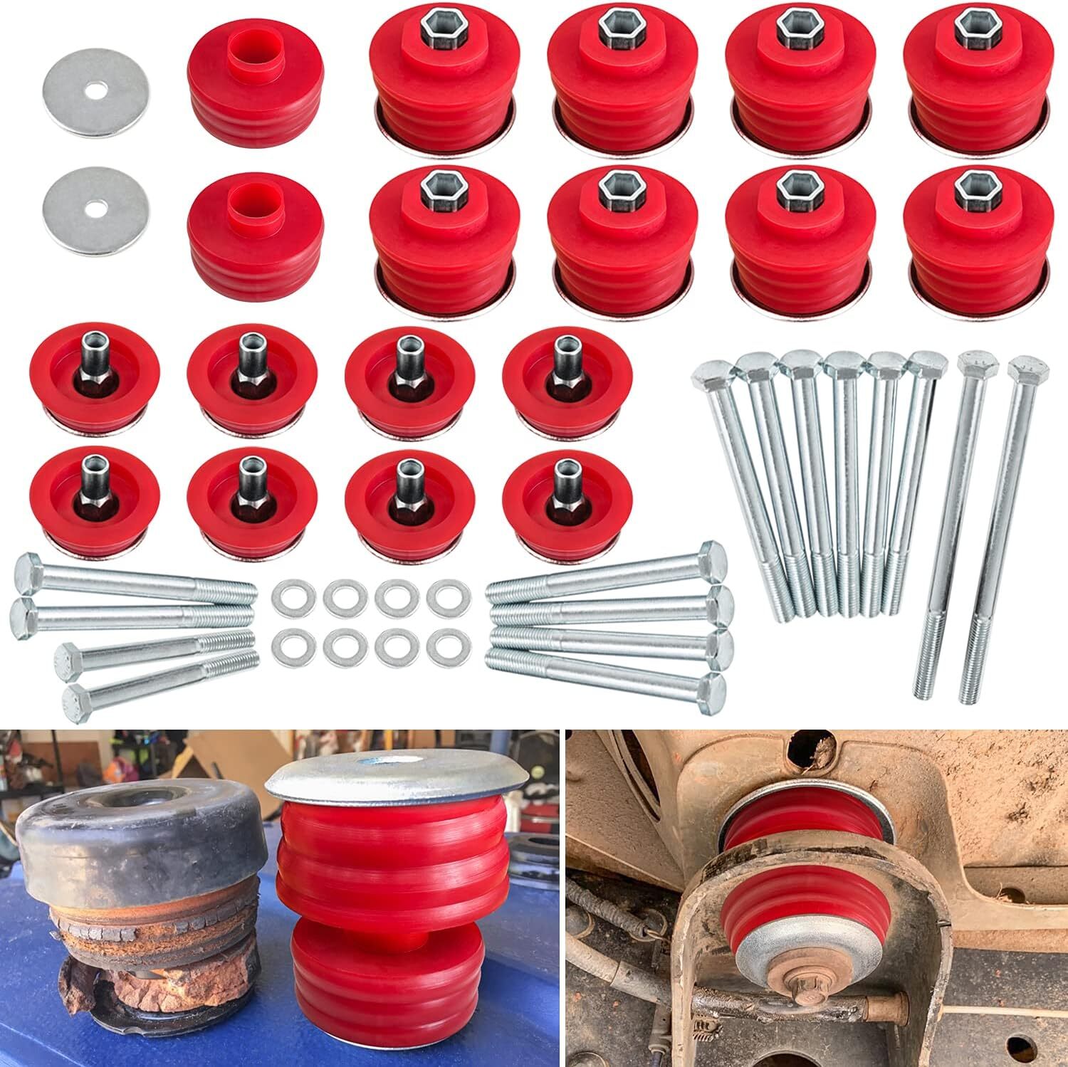 KF04058BK Body Cab Mount Bushings Kit for 1999-2007 Ford F250 F350 Super Duty
