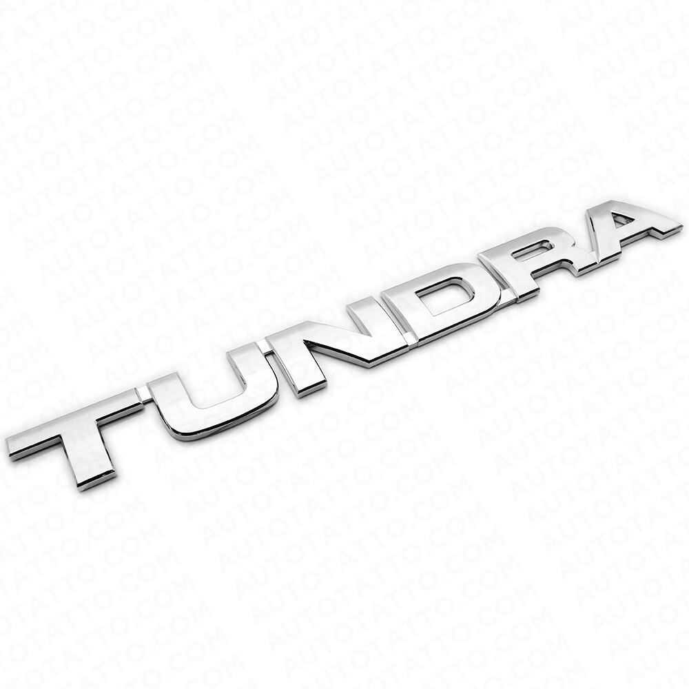 07-14 OEM Chrome Tundra Letter Side Door Tailgate Nameplate Emblem Badge Logo