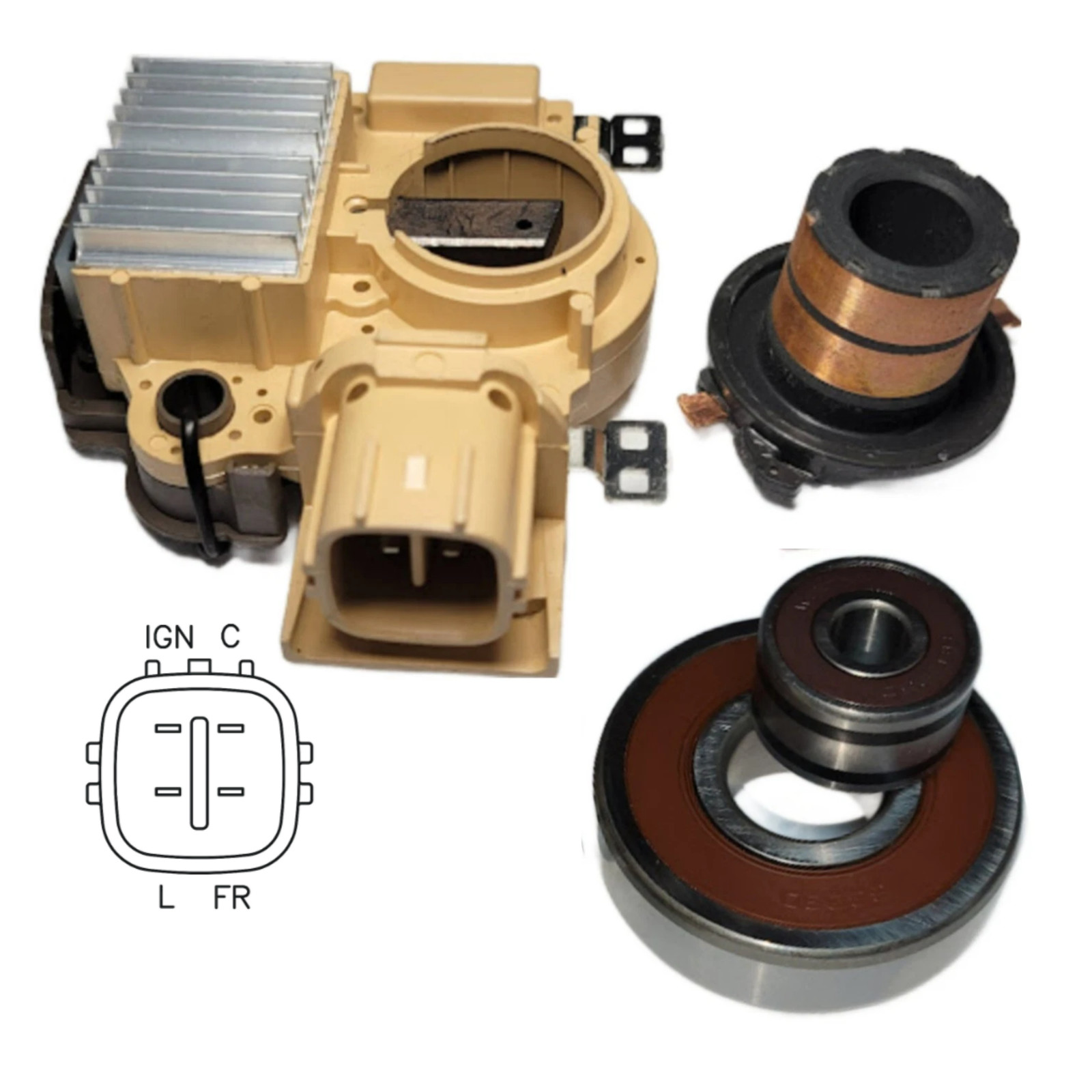 Alternator Rebuild Kit for 2001-2005 Civic 1.7L A5TA6991A, A5TA7091, A5TA7191,,
