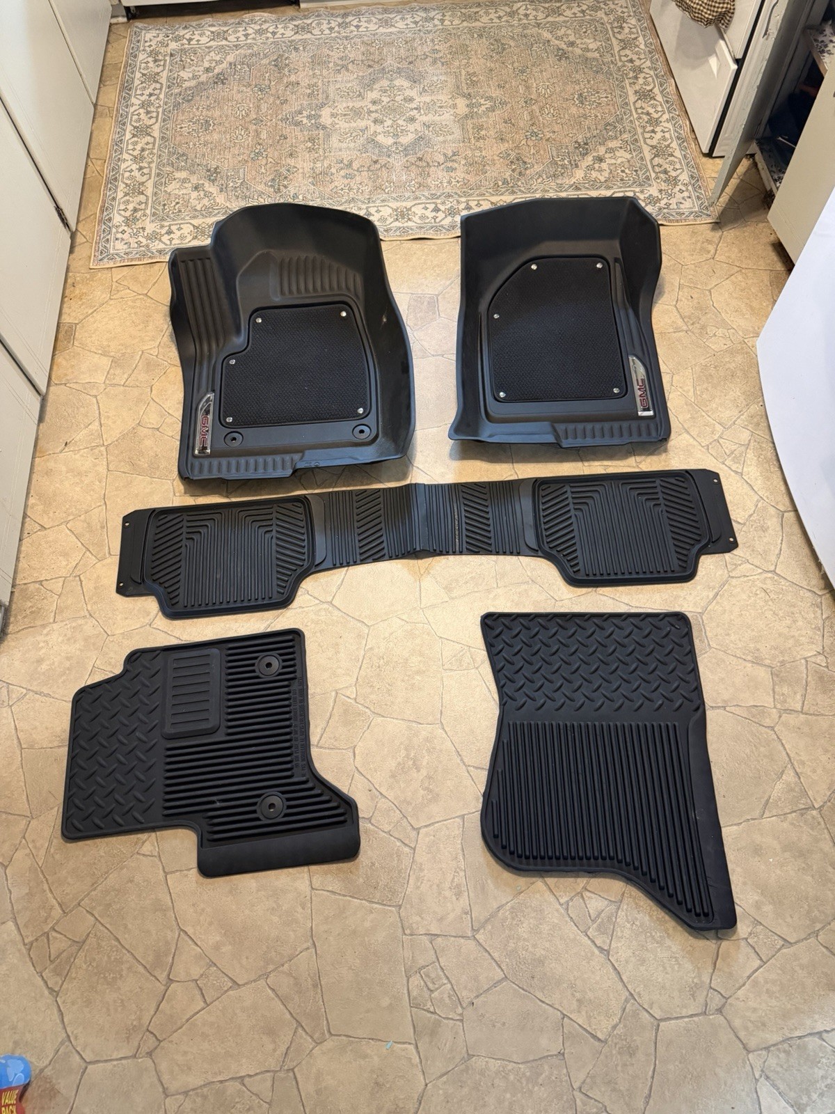 2019-2026 GMC Sierra CREW CAB Factory Front & Rear Set Dark Atmosphere OEM GM