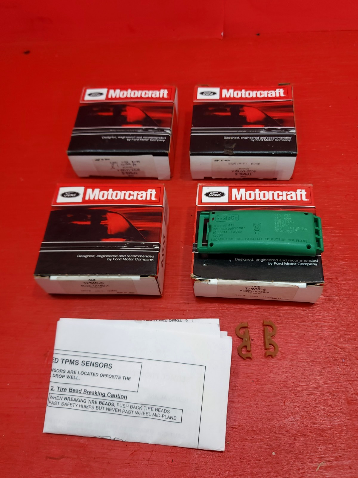 4 x Motorcraft TPMS-5 8C2Z1A189A For Select 2006-2010 Ford F150 F250 F350 F450