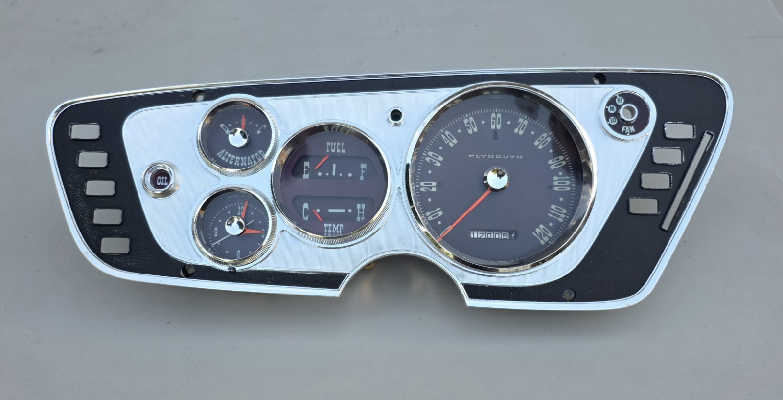 1963 Plymouth Fury Automatic Transmission Instrument Panel  / Gauge Cluster