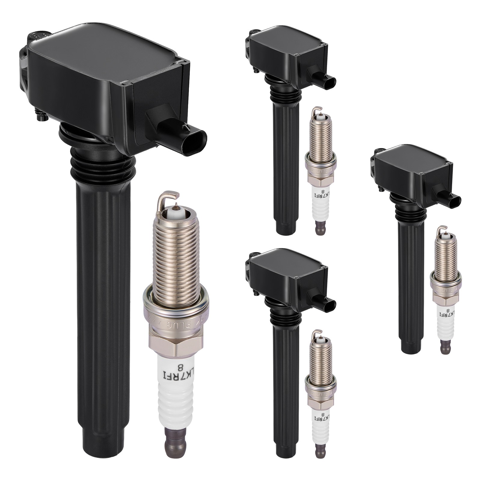 4PC Ignition Coils and Spark Plugs For Dodge Dart 2.0L 2013-2016 L4 Engine UF648