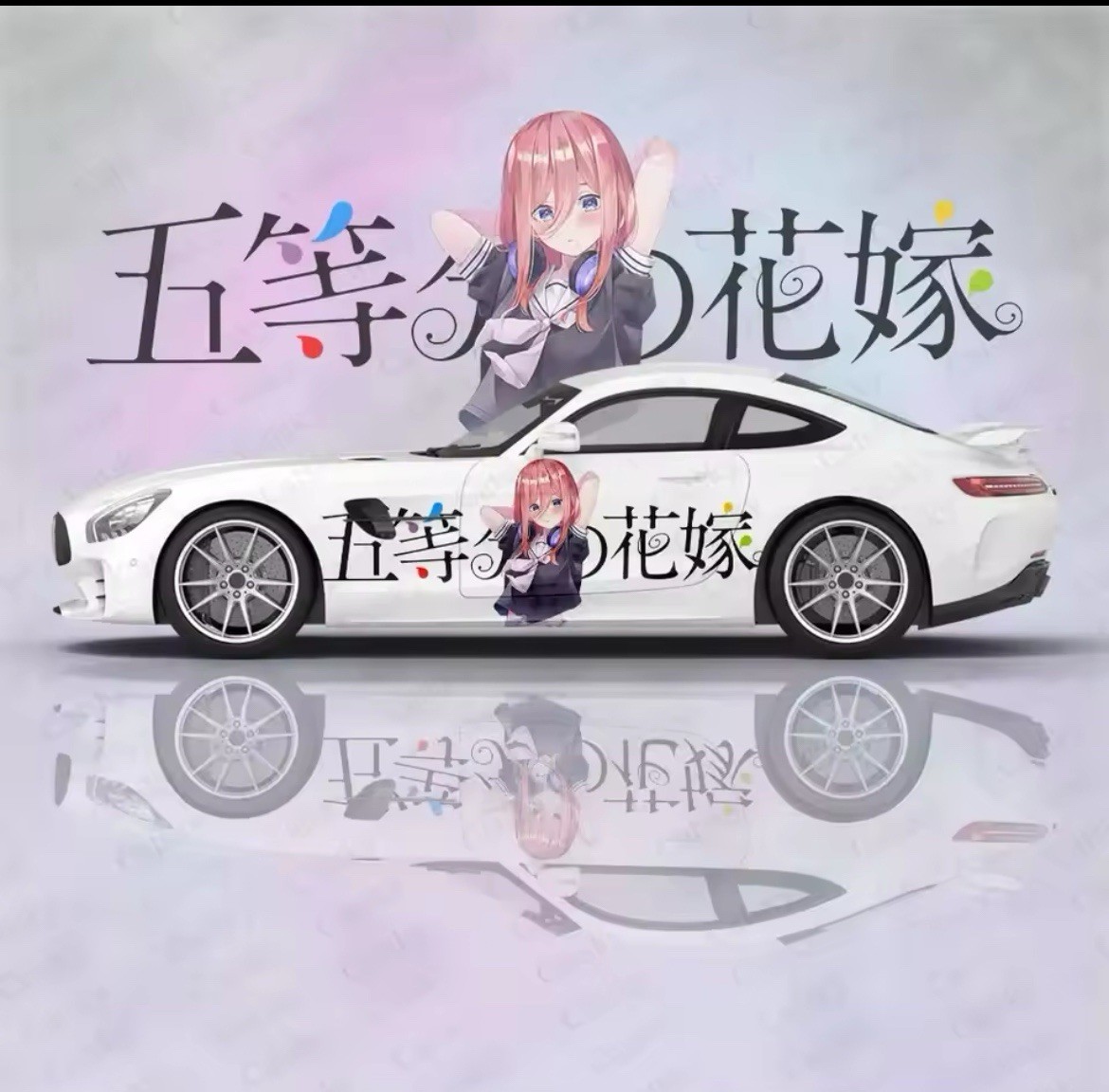 Itasha Custom Car Decals; Anime Inspired Car Decals; Itasha Side Decal,Both Side
