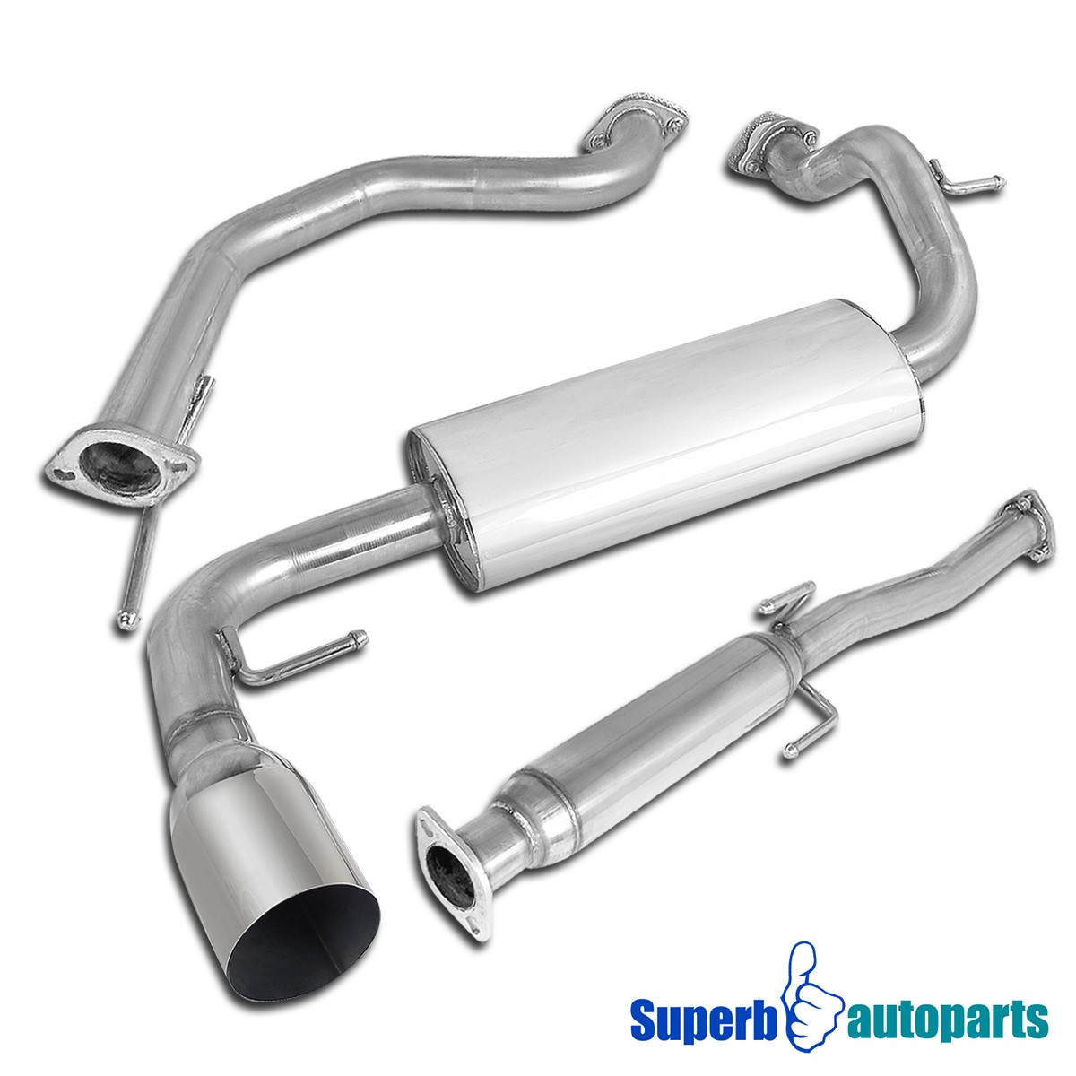 Fits 1988-1991 Honda CRX Hatchback 3Dr Catback Muffler Exhaust Fits 1988-1991 Honda CRX Hatchback 3Dr Catback Muffler Exhaust
