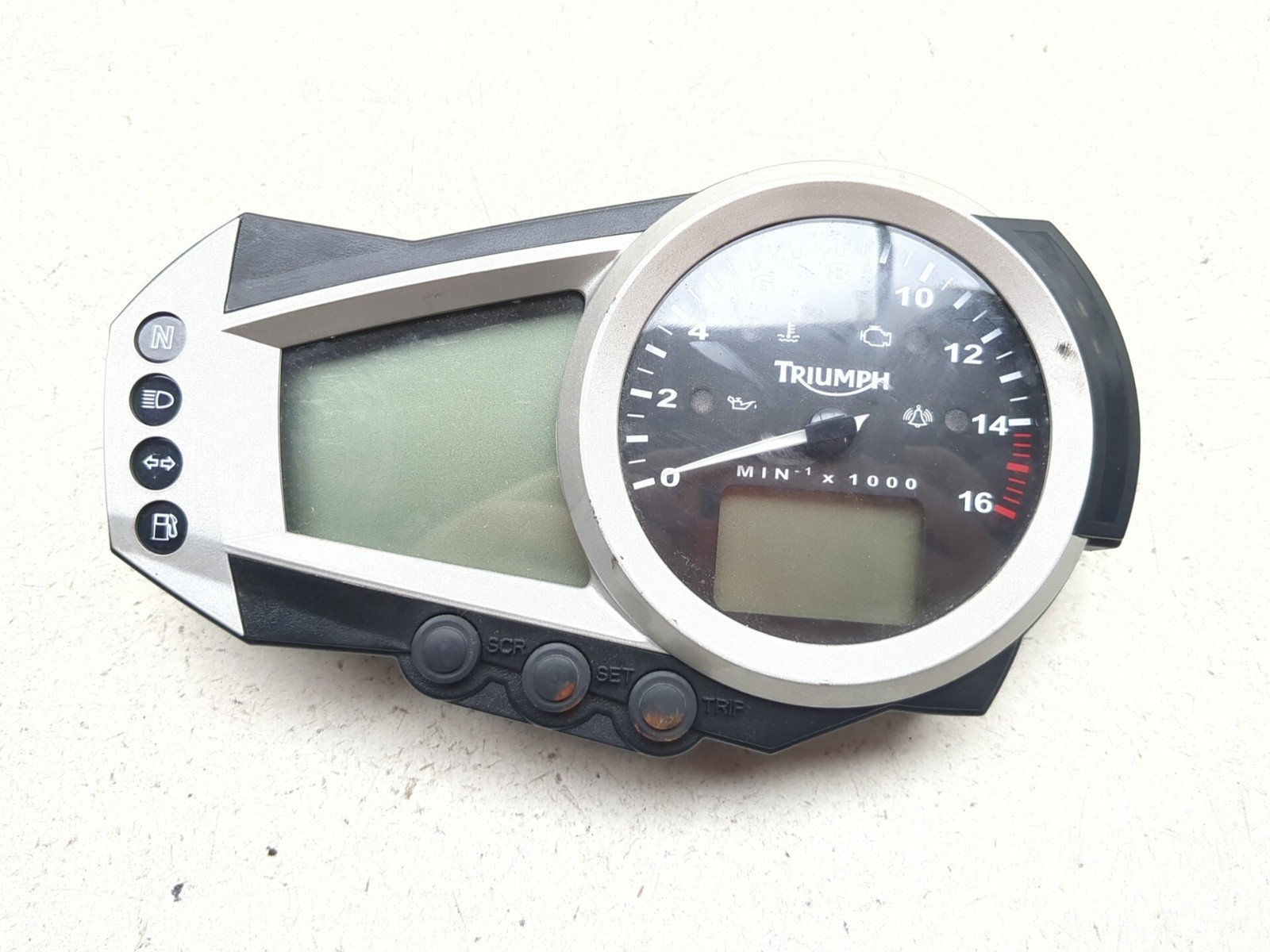 06-12 Triumph Daytona 675 Front Speedometer Tach Dash Cluster Gauge T2501501