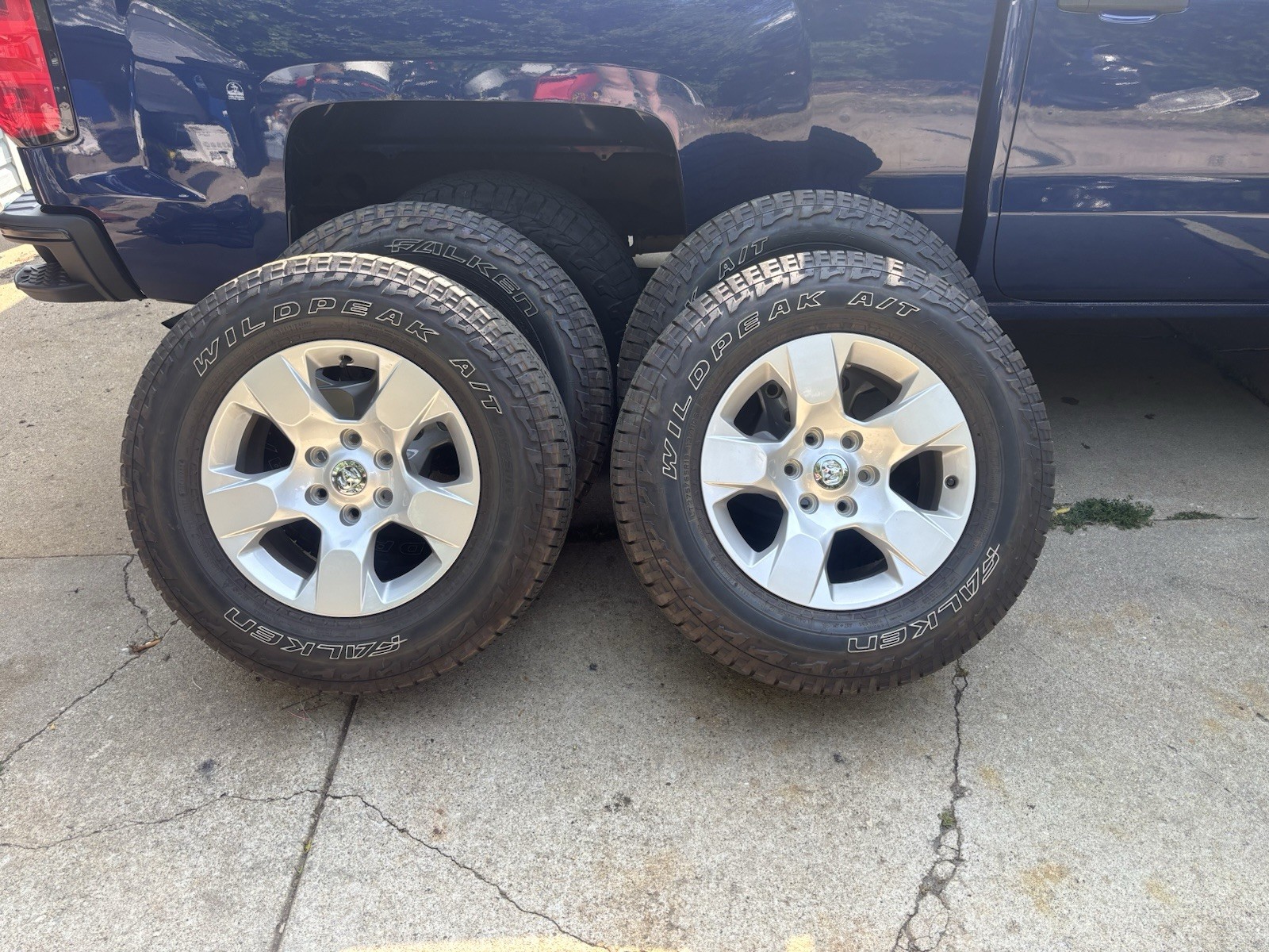 65R18 4 Tires With Rims Dodge Brand Used Very Good Condition Lots Of Tread
