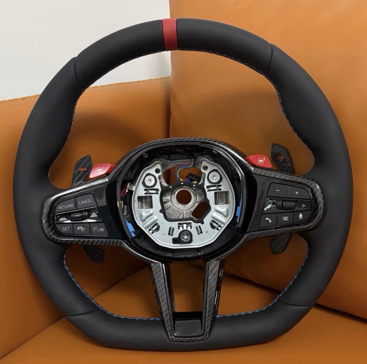 Custom CS Style Sports Steering Wheel BMW G20 G30 G22 G38 G42 G60 G80 G82 G87 Custom CS Style Sports Steering Wheel BMW G20 G30 G22 G38 G42 G60 G80 G82 G87