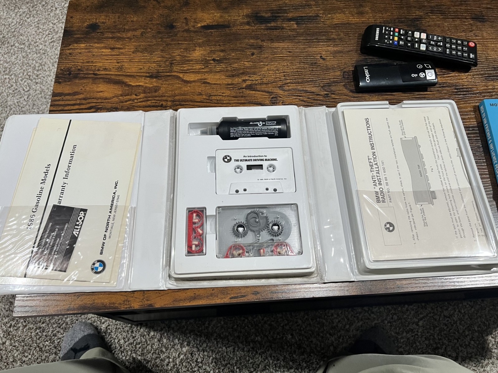 Vintage 1985 BMW Anti-Theft Radio Owners Packet - Complete and Unused