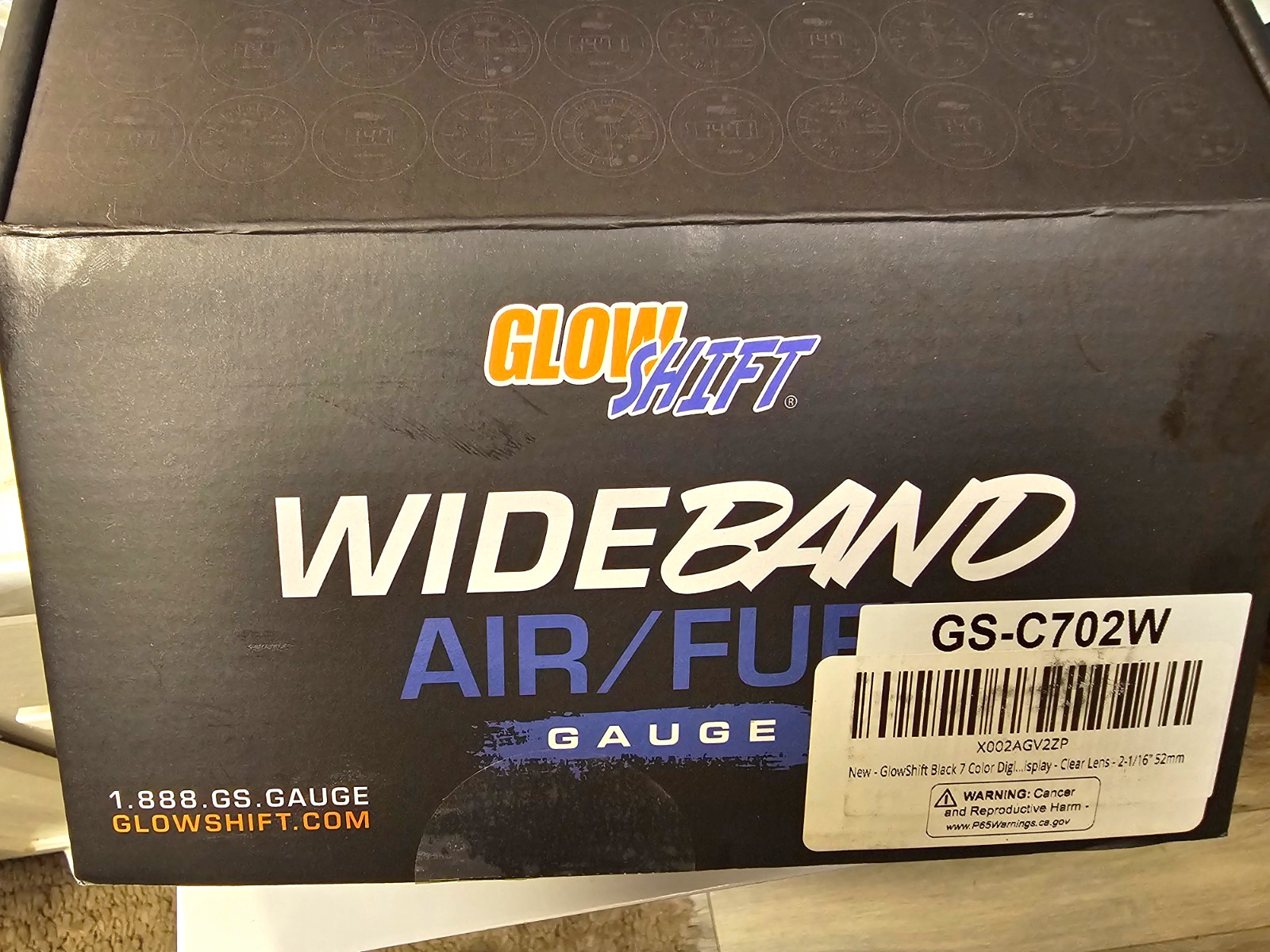 GlowShift GS-C702W Wideband Air/Fuel Ratio Gauge Kit Brand New Never Used – $160