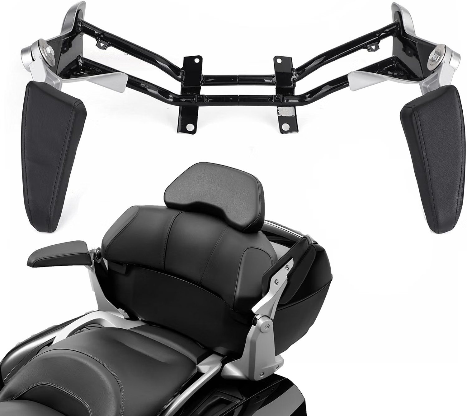 Motorcycle Passenger Armrests, Adjustable Rear Armrests for BMW K1600GTL 2010-18