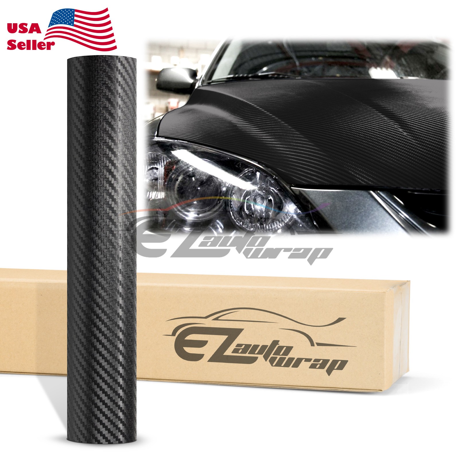 3D Carbon Fiber Matte Textured Vinyl Wrap Sticker Decal Air Release Bubble Free