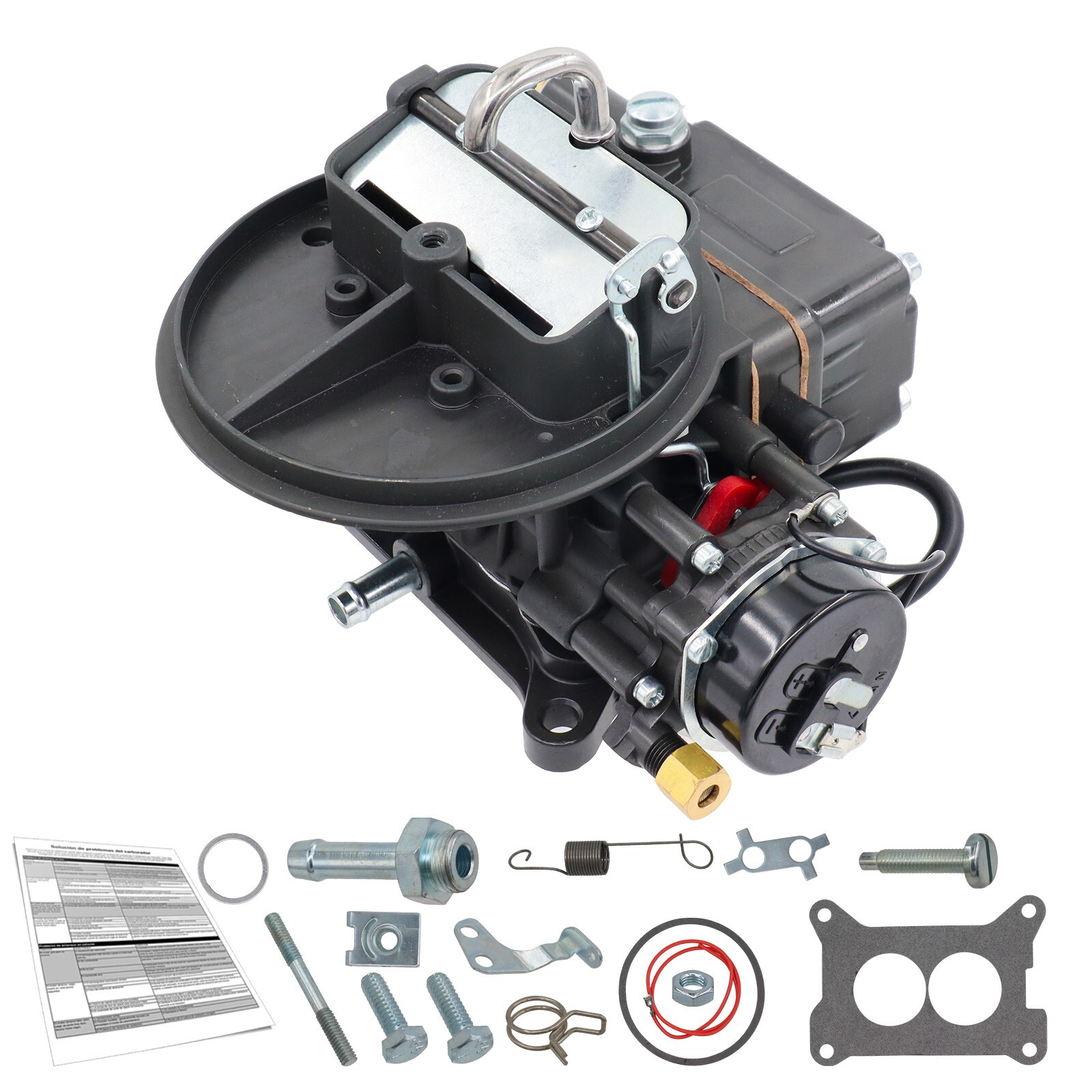 ALUMINUM MARINE CARBURETOR,500 CFM,HARD CORE GREY,ELECTRIC CHOKE,2300,GAS