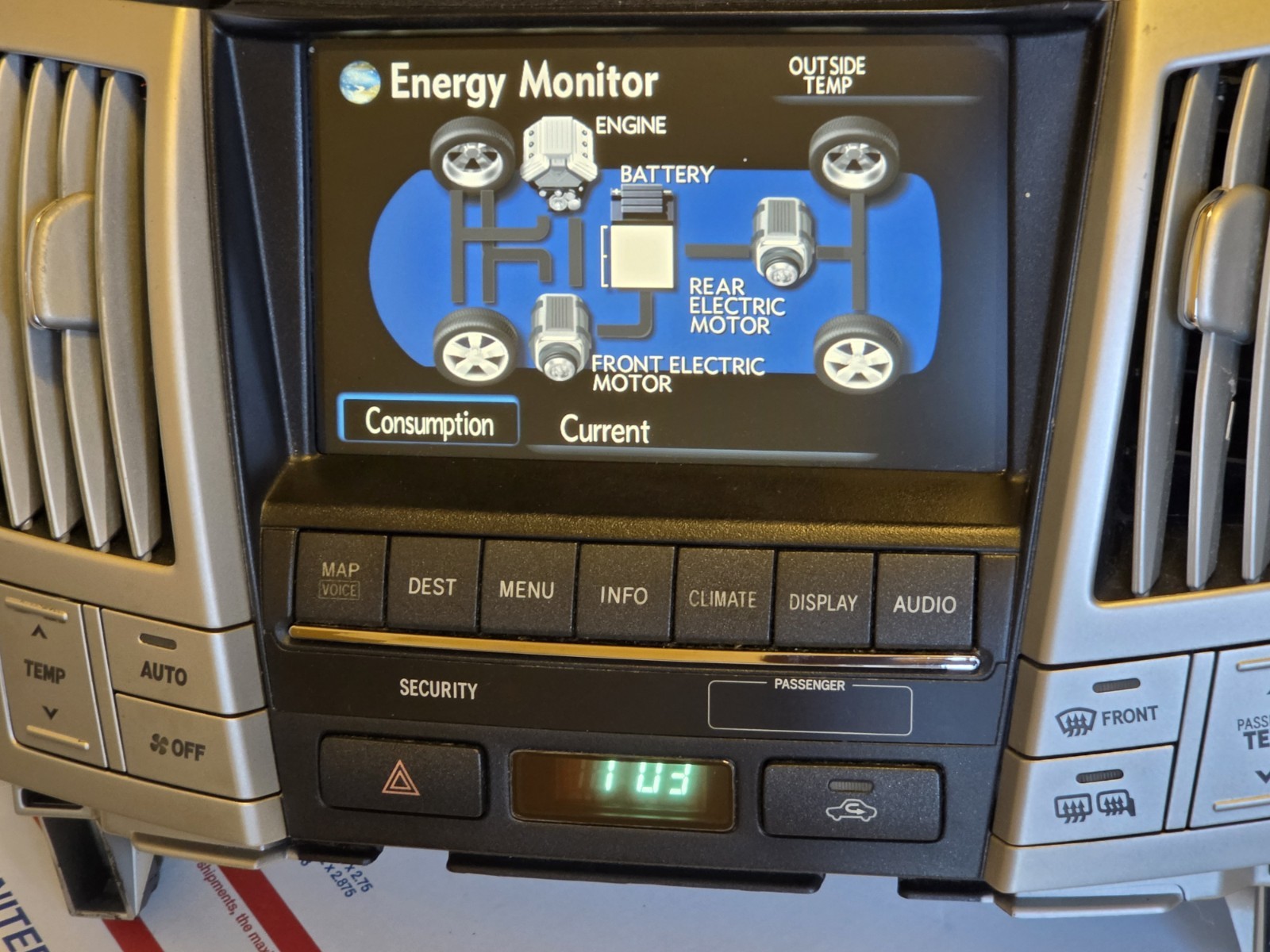 2006-2009 LEXUS RX400h Navigation Touch Screen Radio Display 86110-48480 TESTED 2006-2009 LEXUS RX400h Navigation Touch Screen Radio Display 86110-48480 TESTED
