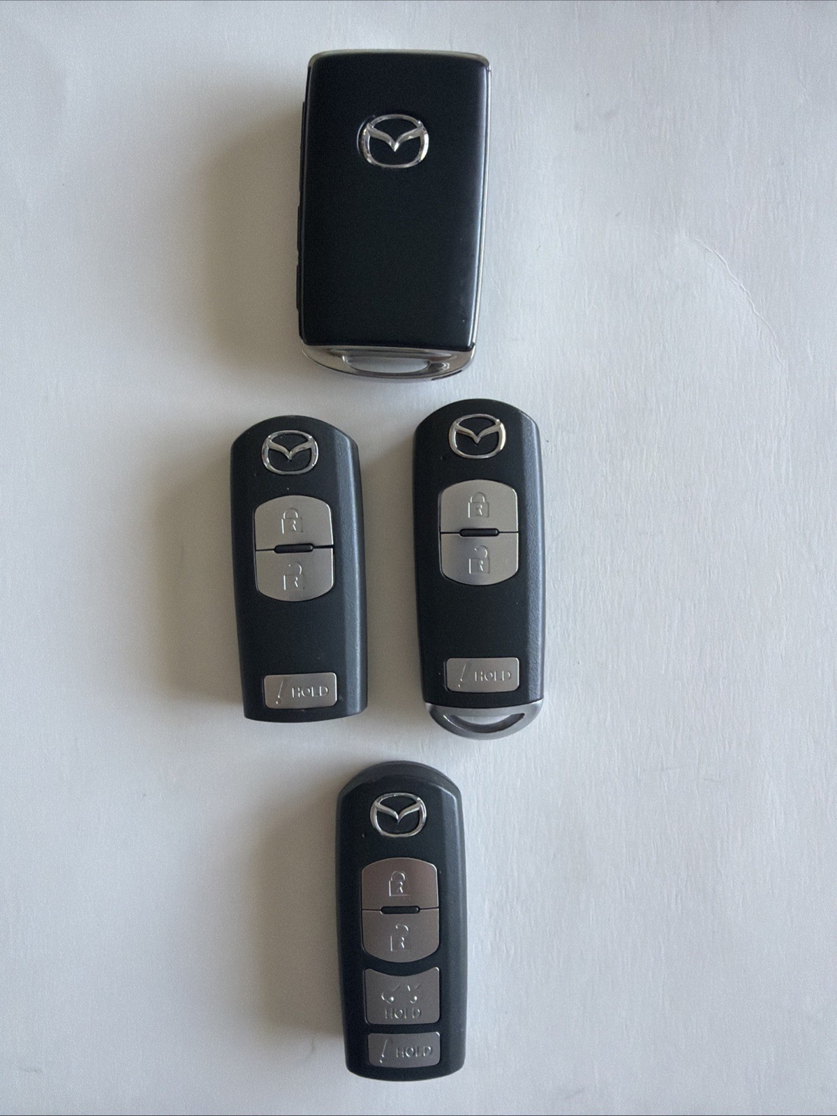 LOT OF 4 OEM MAZDA SMART KEY FOB KEYLESS ENTRY REMOTE OEM USED