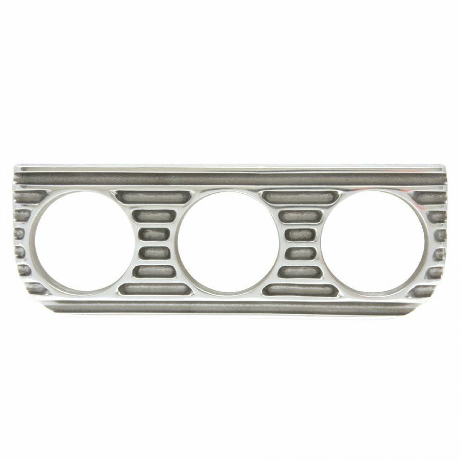 Vintage Finned 3 Gauge Bezel Mount 