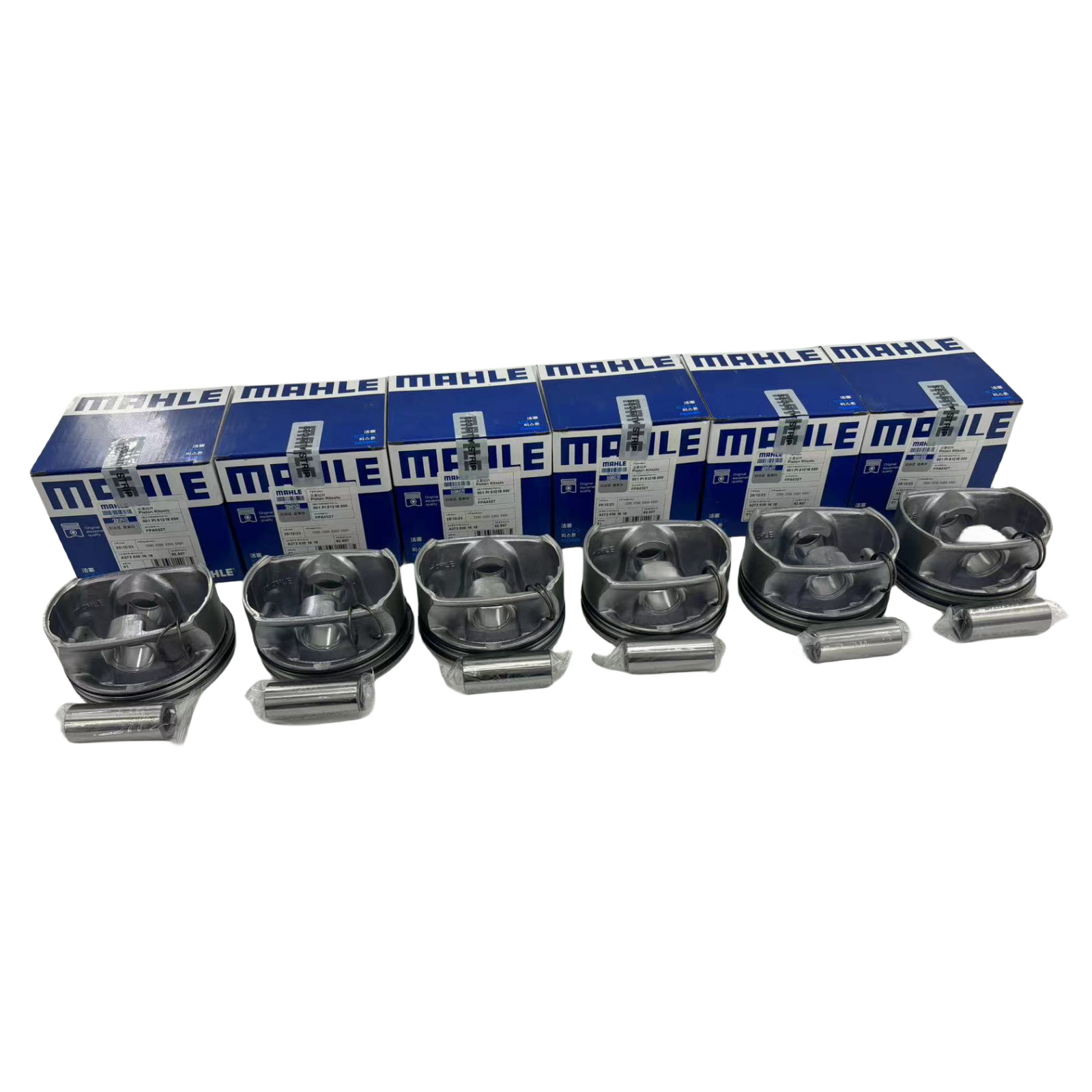 6PCS Pistons Rings Set Mahle Fit For Mercedes-Benz C350 E350 S350 S450 3.5L