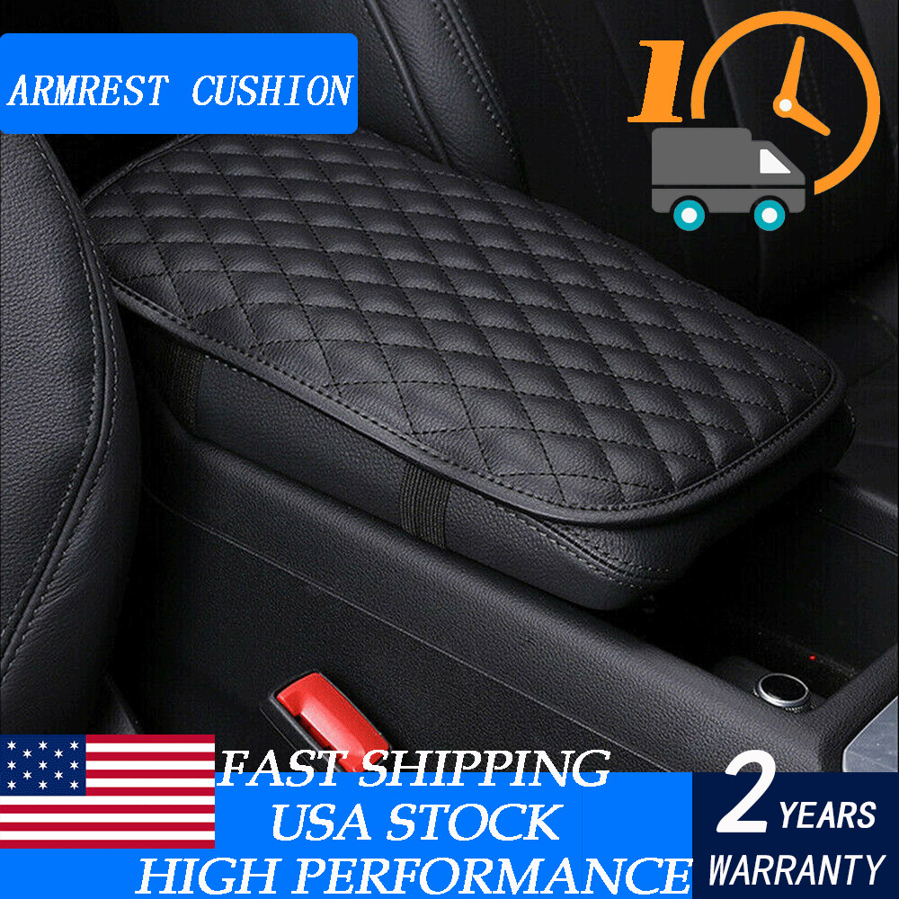 For NEW CADILLAC PU leather Car Center Console Armrest Cushion Pad Cover 1PCS