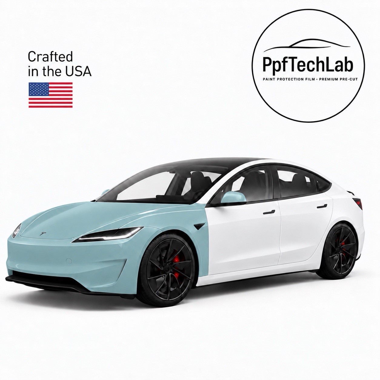 Tesla Model 3 Highland 2024-2025 Full Front PreCut PPF Paint Protection Film