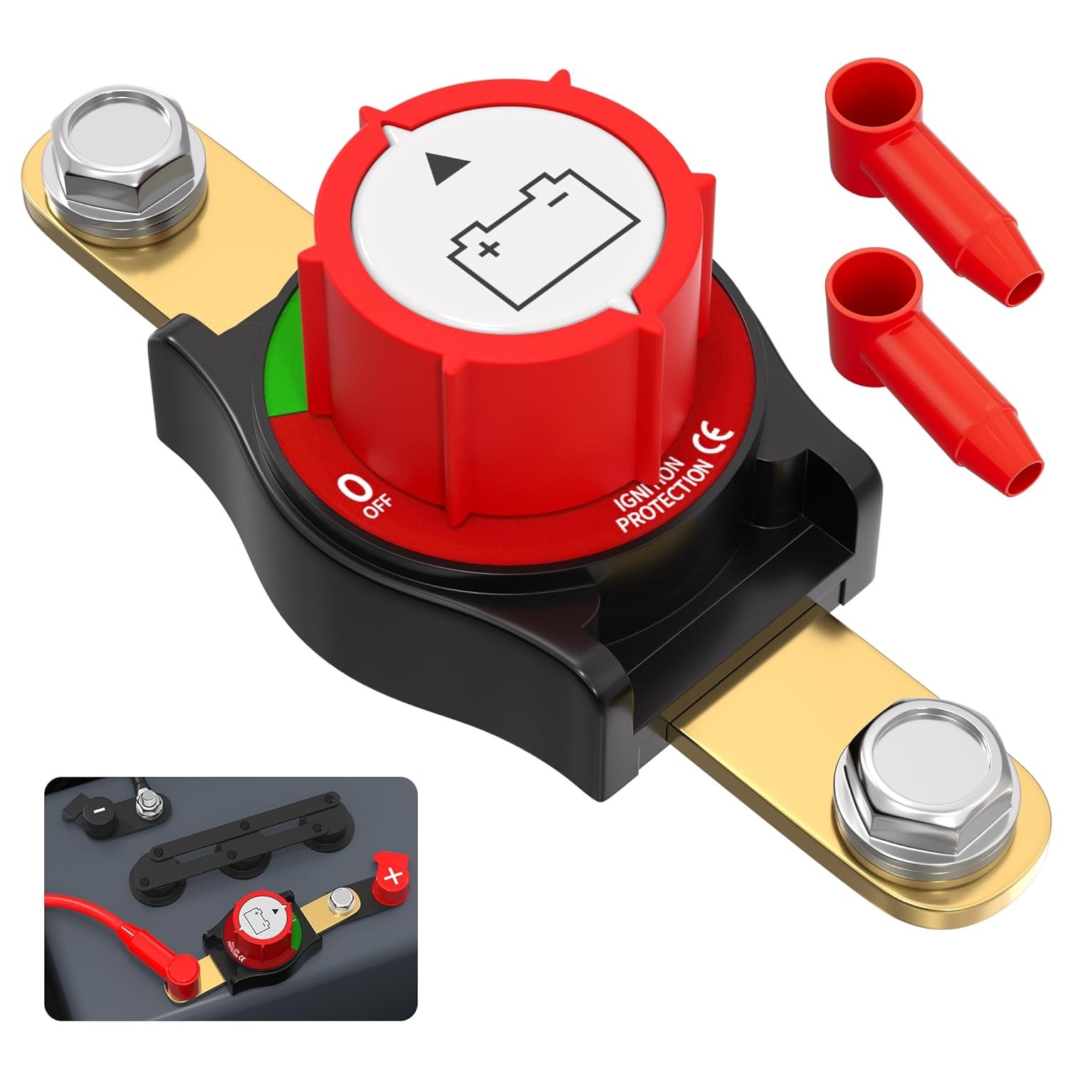 275A Waterproof 12V-48V Battery Disconnect Switch for Marine RV Boat ATV UTV 275A Waterproof 12V-48V Battery Disconnect Switch for Marine RV Boat ATV UTV