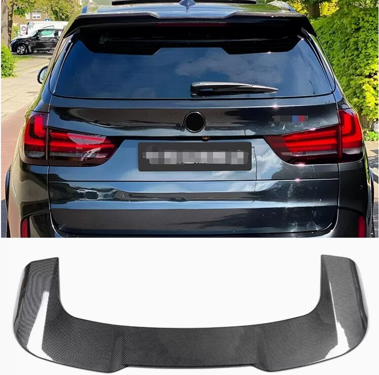 ABS Carbon Fiber Printed Rear Roof Spoiler Wing for BMW F15 F85 X5 2014-2018