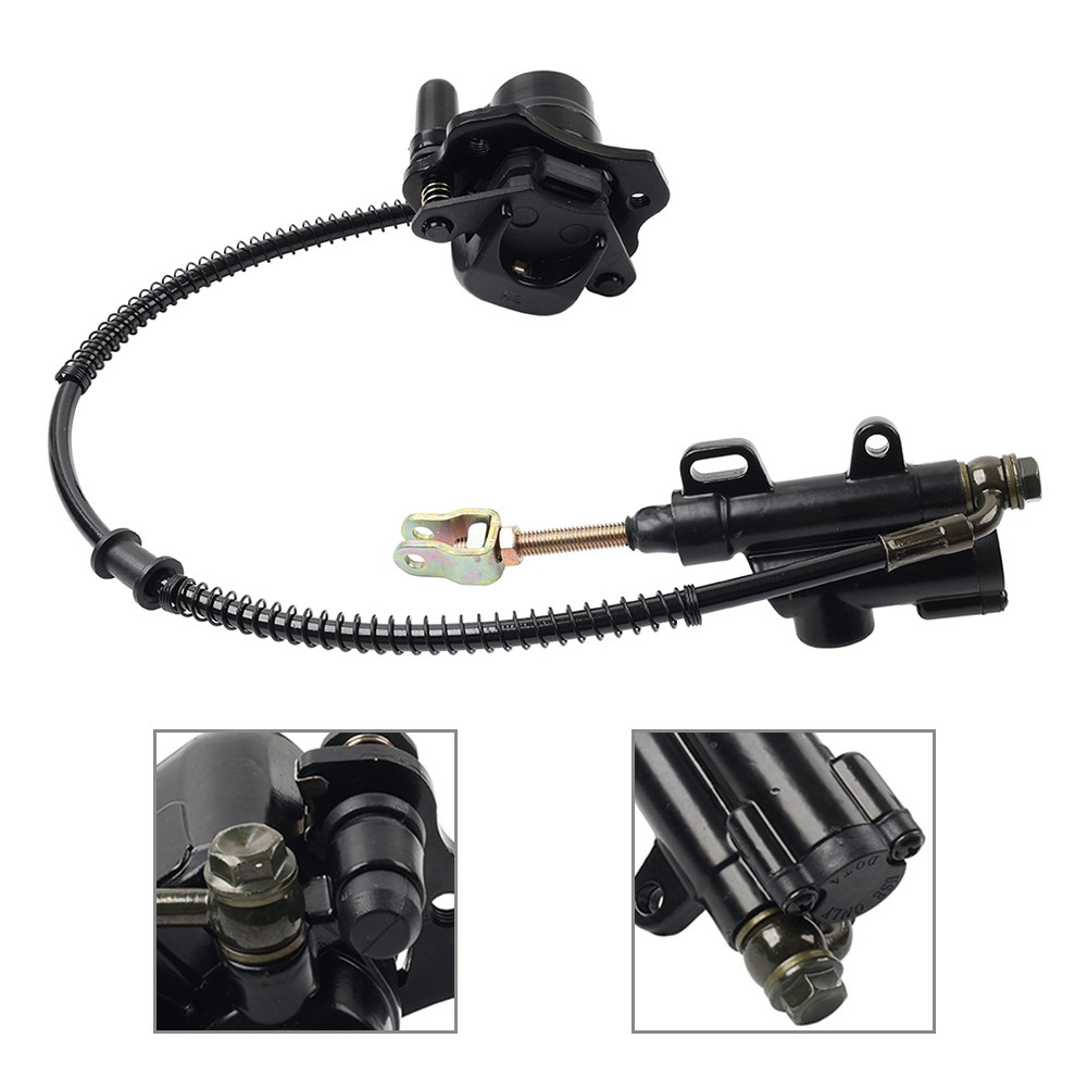 Hydraulic Rear Disc Brake Caliper + Master Cylinder Brake System Kit Motorcycle