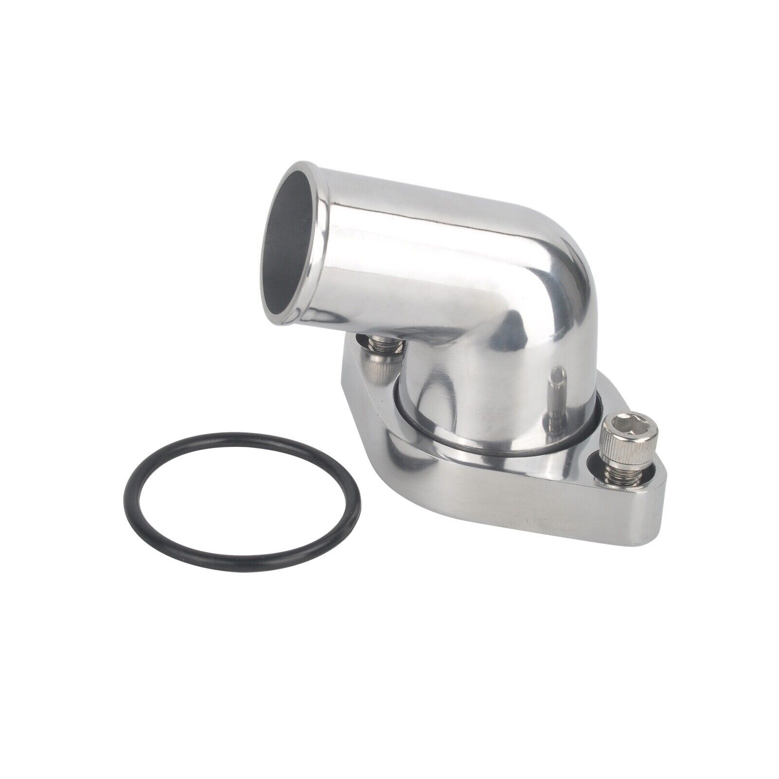 15° Swivel Water Neck Thermostat Housing Polished For SBC BBC Chevy 327 350 400