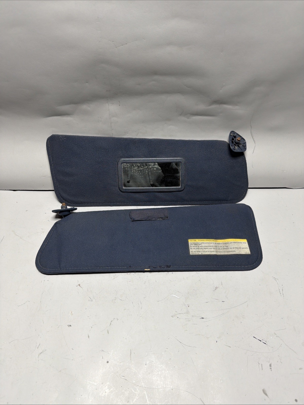 1988-1998 Sun Visors Chevy Silverado GMC Sierra 1500 2500 pair BLUE OEM READ