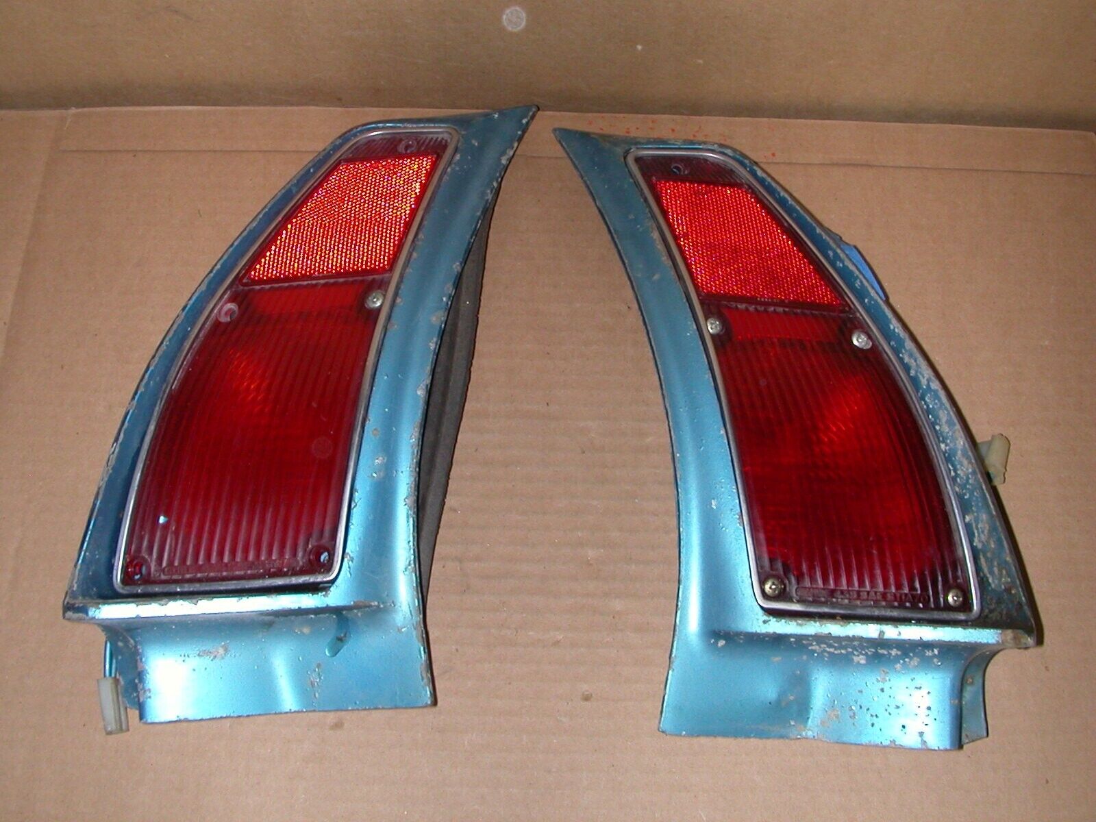 1970-71-72 BUICK SPECIAL WAGON - OEM LEFT & RIGHT TAILLIGHTS & EXTENSIONS