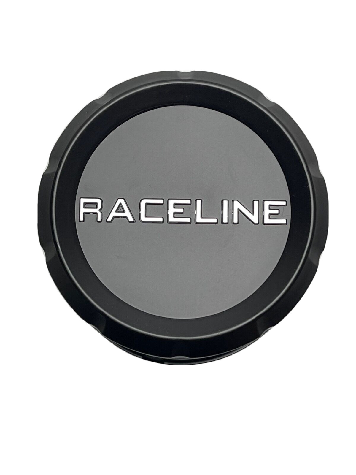 Raceline Matte Black Push Thru Wheel Center Cap BG1245B-FB BG1245B