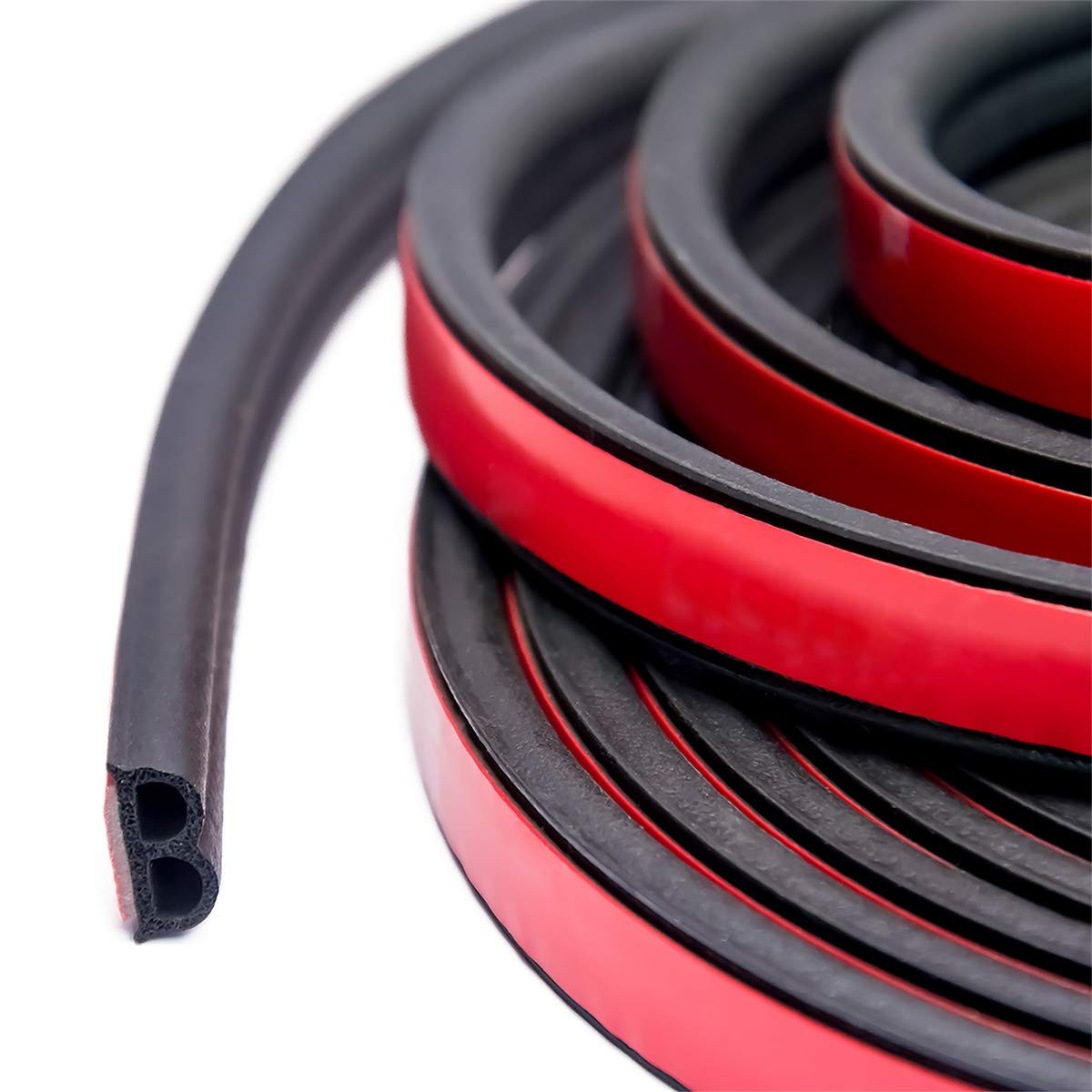 33Ft Universal Self Adhesive Weather Seal Strip for Car, 33 Feet Long, Black 33Ft Universal Self Adhesive Weather Seal Strip for Car, 33 Feet Long, Black