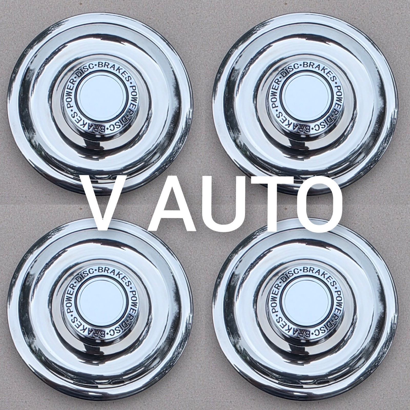 4 PCS CHEVY CAMARO CORVETTE CHEVELLE RALLY WHEEL POWER DISK BRAKES CENTER CAPS
