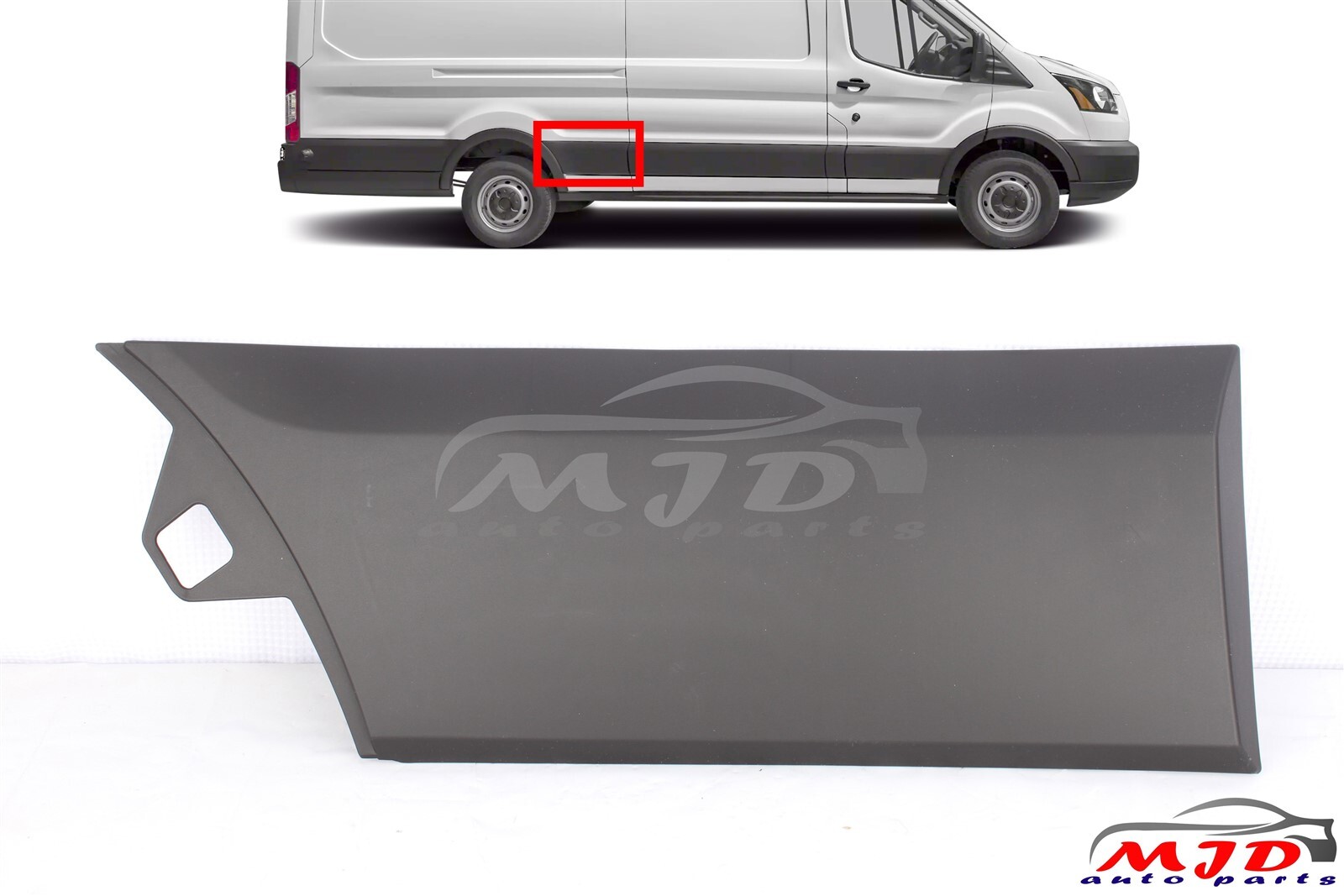 FIT FORD TRANSIT 2015-2023 RIGHT PASSENGER SIDE REAR TRIM MOLDING COVER