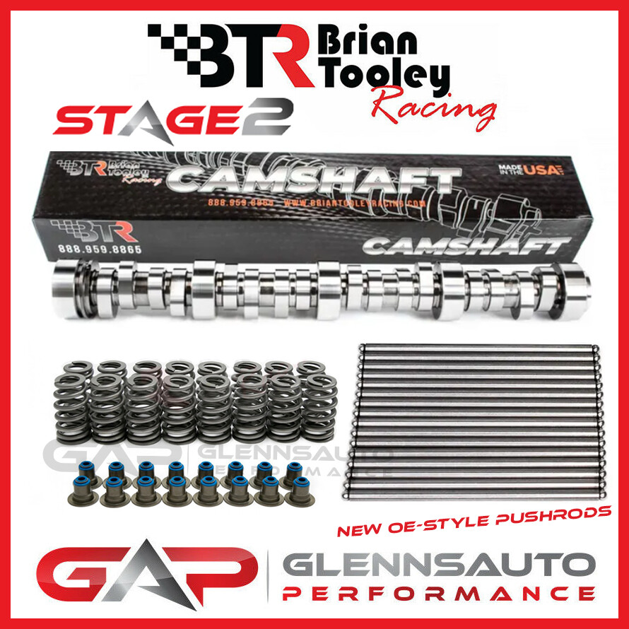 Brian Tooley Racing (BTR) Stage 2 LS Truck Cam Kit & OE Pushrods - 4.8/5.3/6.0