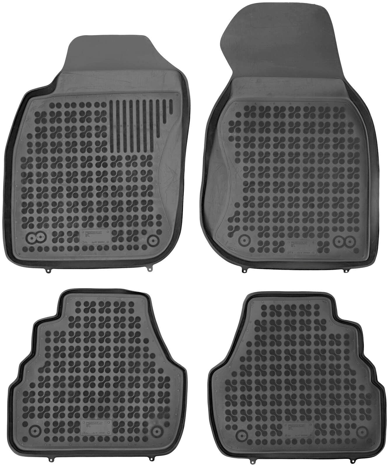 Rezaw-Plast Car Mats for 1998-2003 Audi A6 Floor Mats C5 Avant All Weather Black