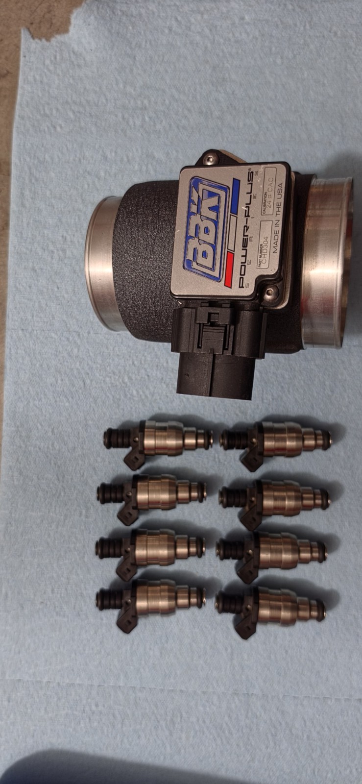Accel High Performance EV1 Fuel Injectors 24lb BBK 76mm Mass Air Meter Accel High Performance EV1 Fuel Injectors 24lb BBK 76mm Mass Air Meter