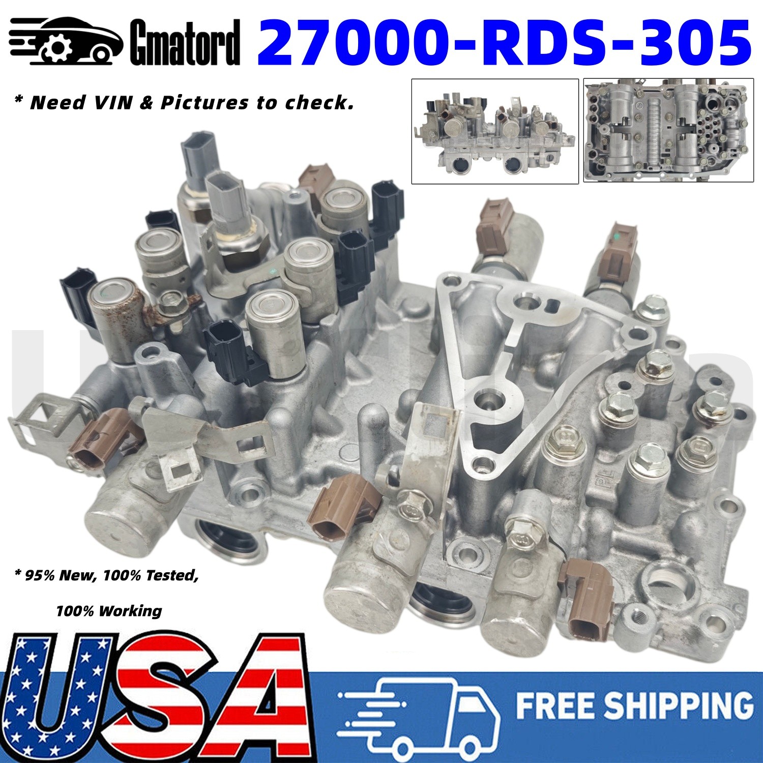 8-Speed Automatic Transmission Valve Body # 27000-RDS-305 for Acura TLX ILX 8DCT