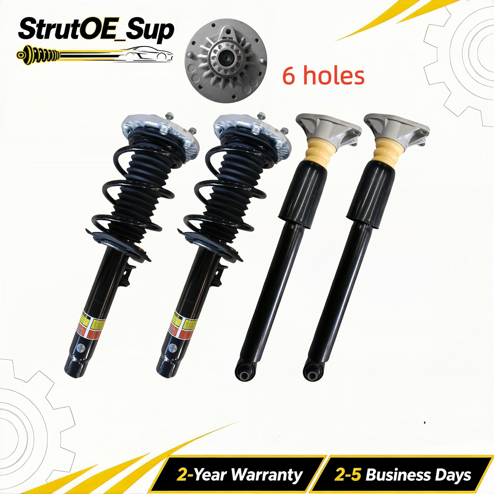 4x Front Rear Shock Struts Assys Fit BMW F30 F31 F32 328xi 335i 428i 435i xDrive