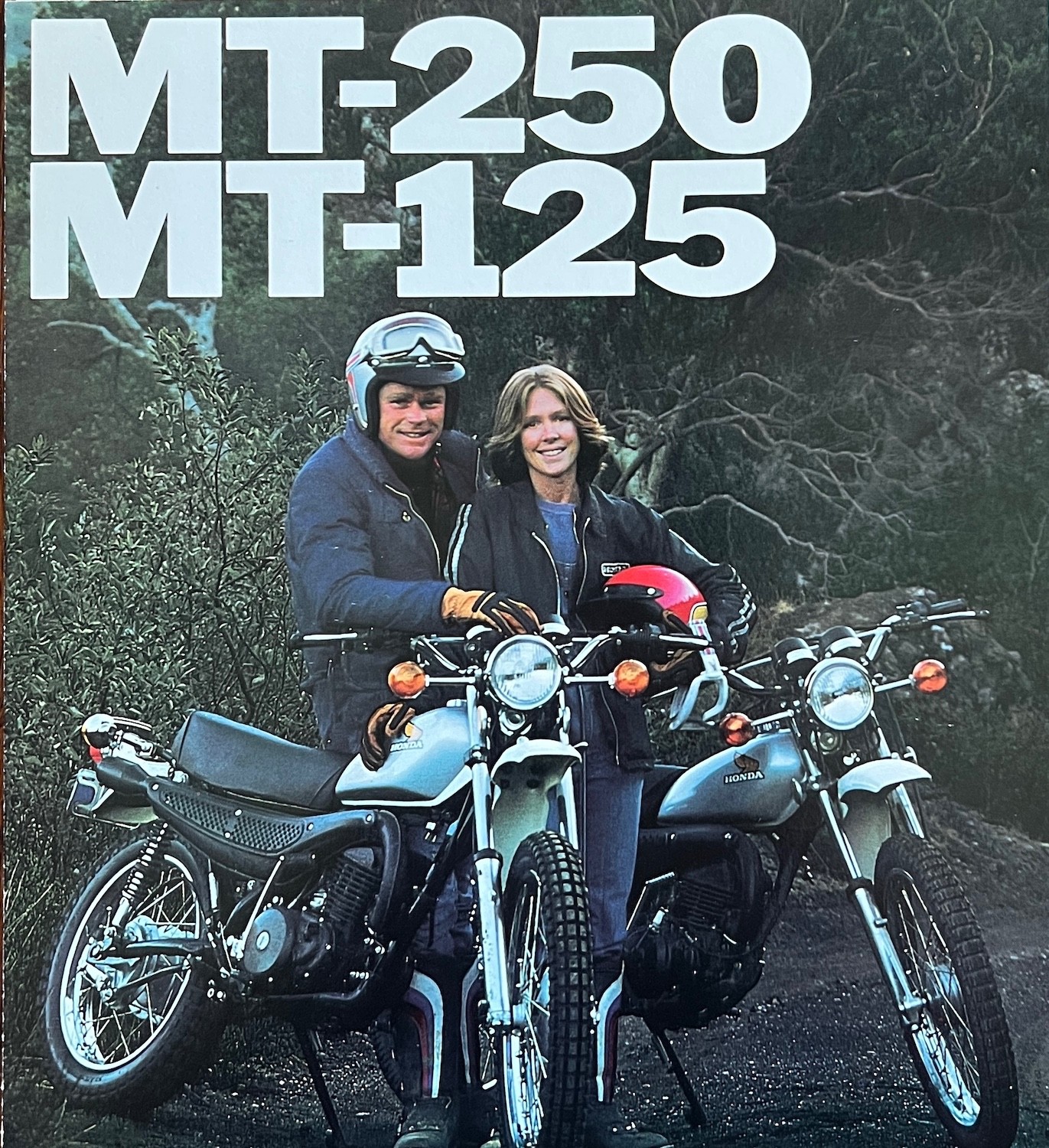 1976 Honda MT250 MT125 6-page glossy sales brochure-literature MT-250 MT-125 OEM