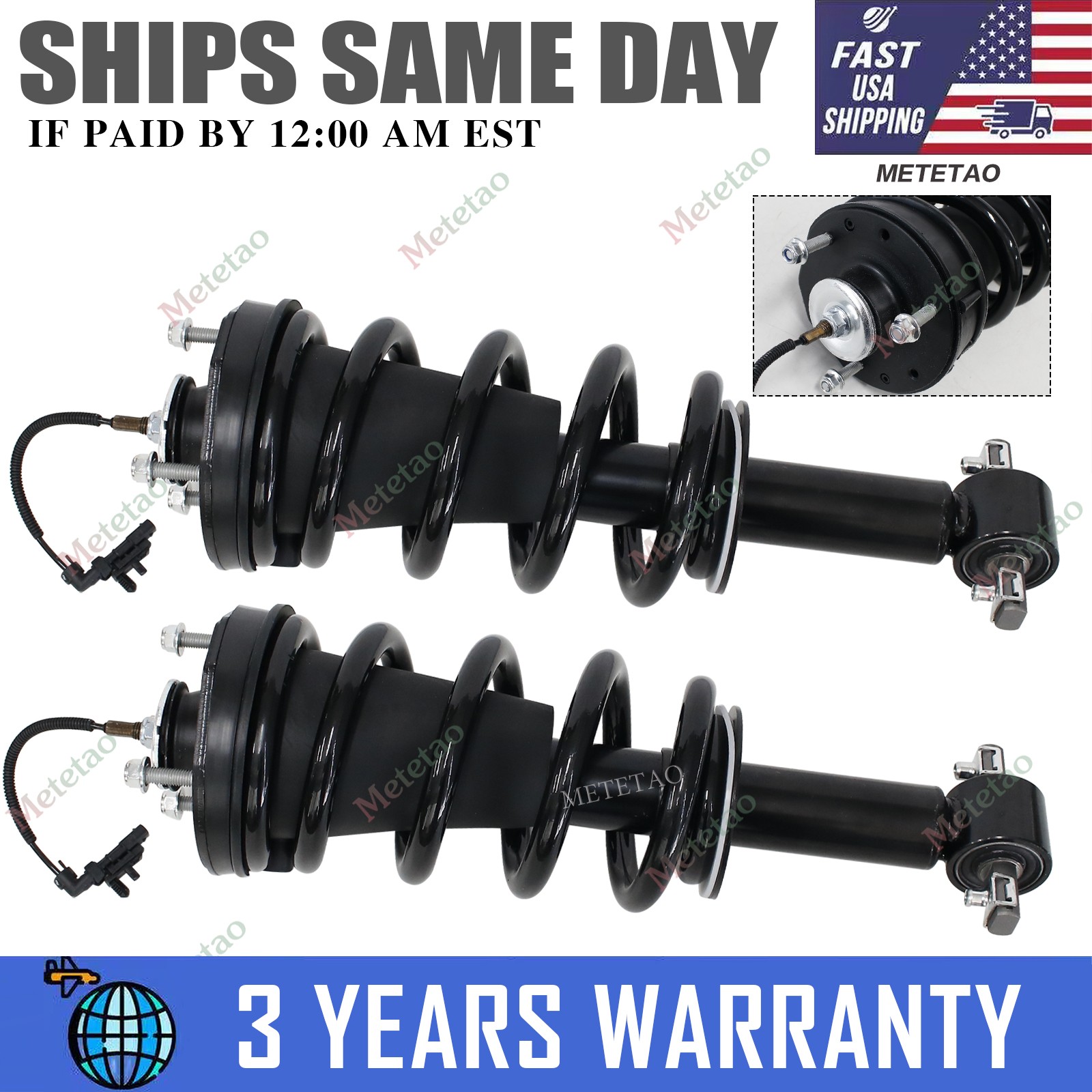 2PCS Front Shock Struts Assys For Escalade Tahoe Yukon Denali MagneRide 84176631