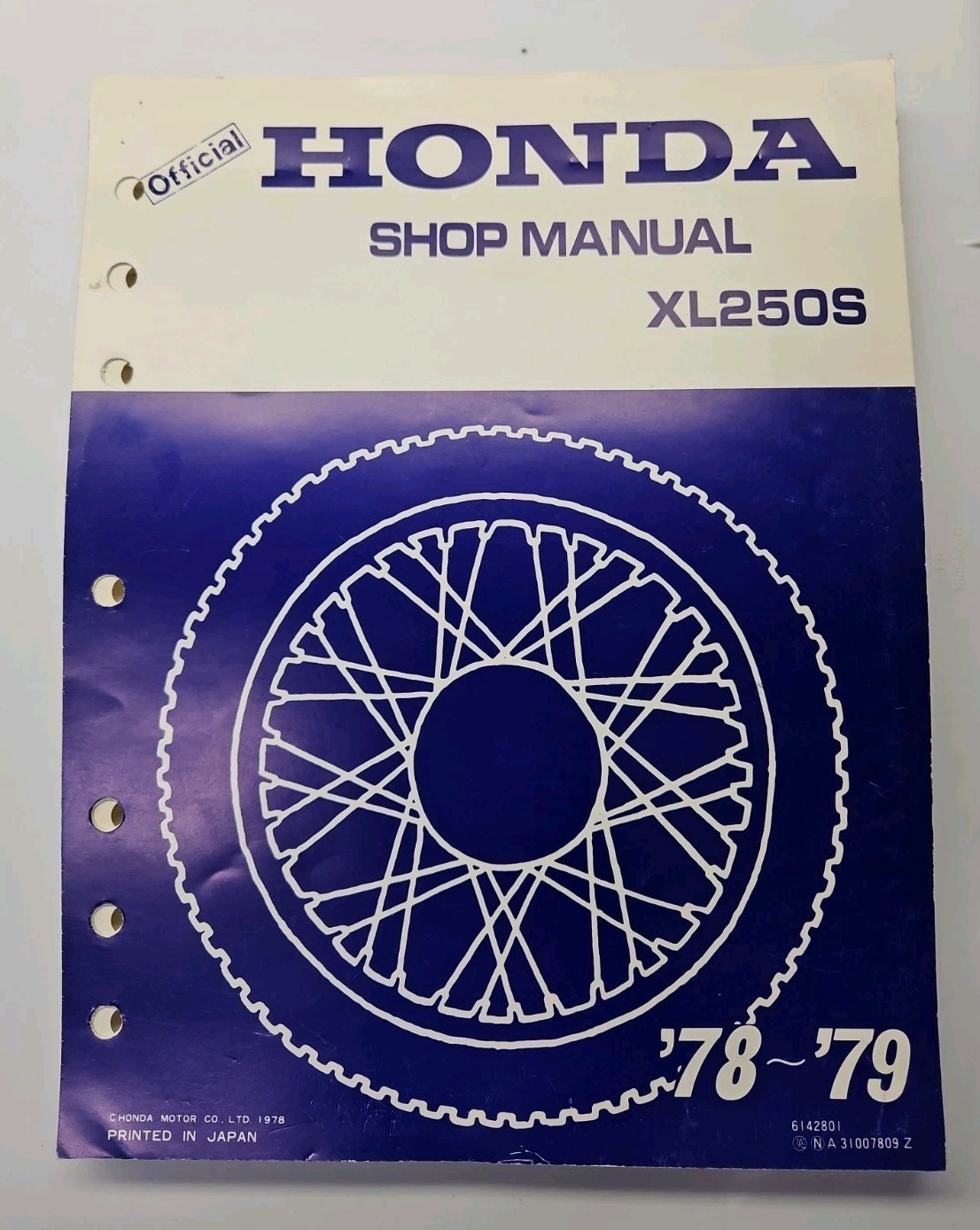 Honda XL250S Genuine Shop Service Manual 78-79 Unbound XL250 XL 250 250S Honda XL250S Genuine Shop Service Manual 78-79 Unbound XL250 XL 250 250S