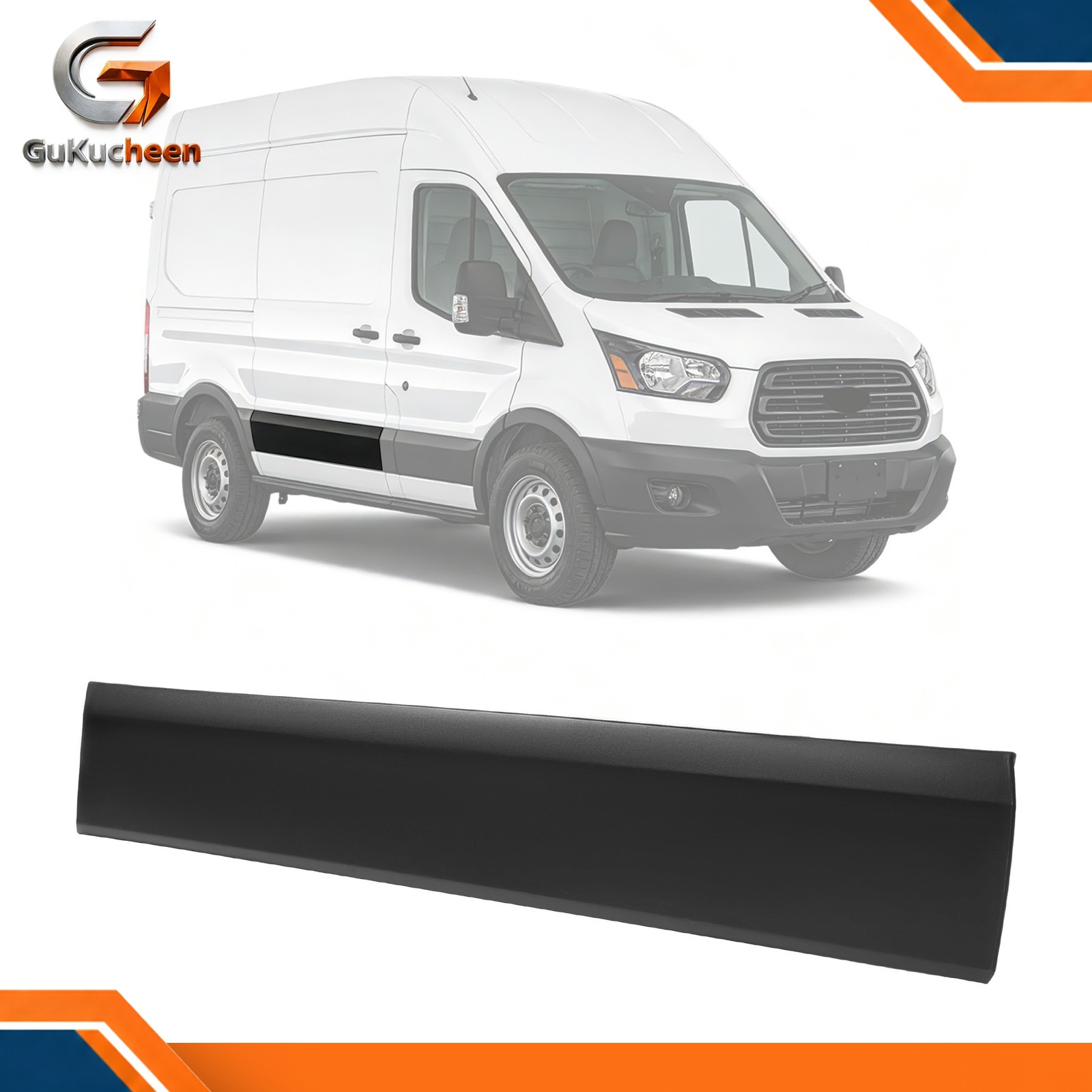 Lower Door Side Molding Trim For 2015-2025  Ford Transit 150 250 350 HD Right