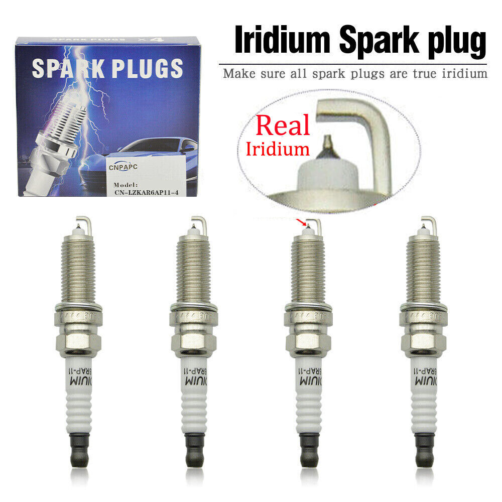 4Pcs Real Iridium Spark Plugs 22401-JA01B For Nissan Rogue Sentra DILKAR6A11 US