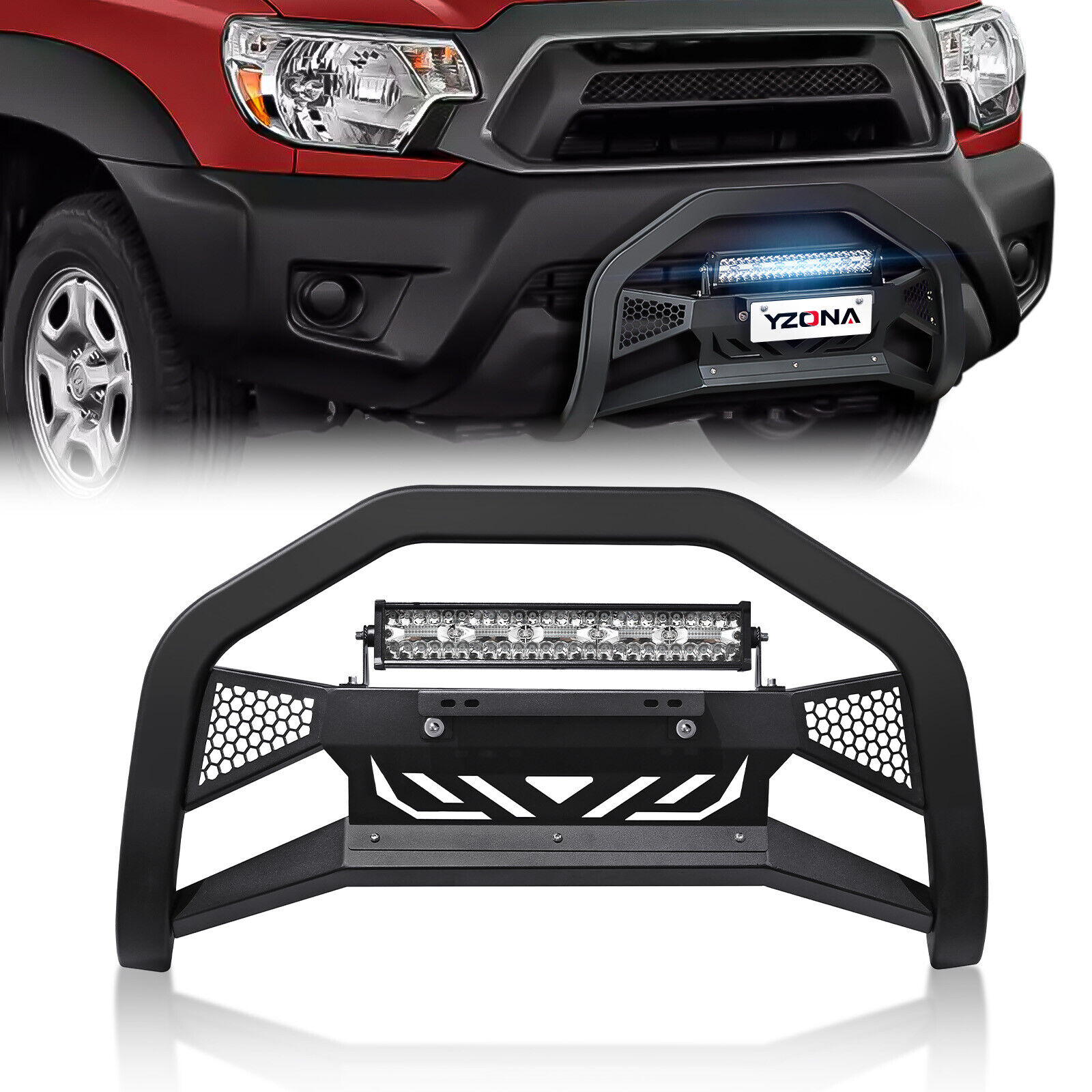 Bull Bar for 2016-2023 Toyota Tacoma Front Grill Guard Grille Bumper Push Bar